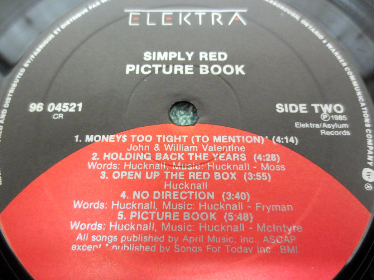 Simply Red 'Picture Book' Vinyl Record - 1985 Vintage Album