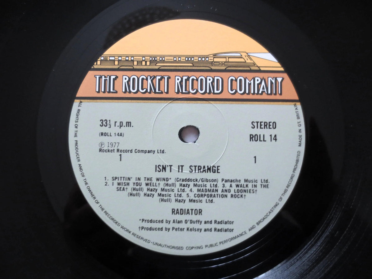 Radiator "Isn't It Strange" Vinyl Record - 1977 Classic Rock LP