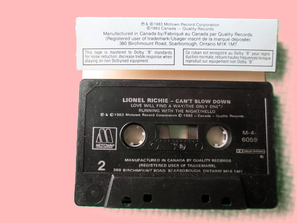 Lionel Richie – Can't Slow Down (1983) Cassette