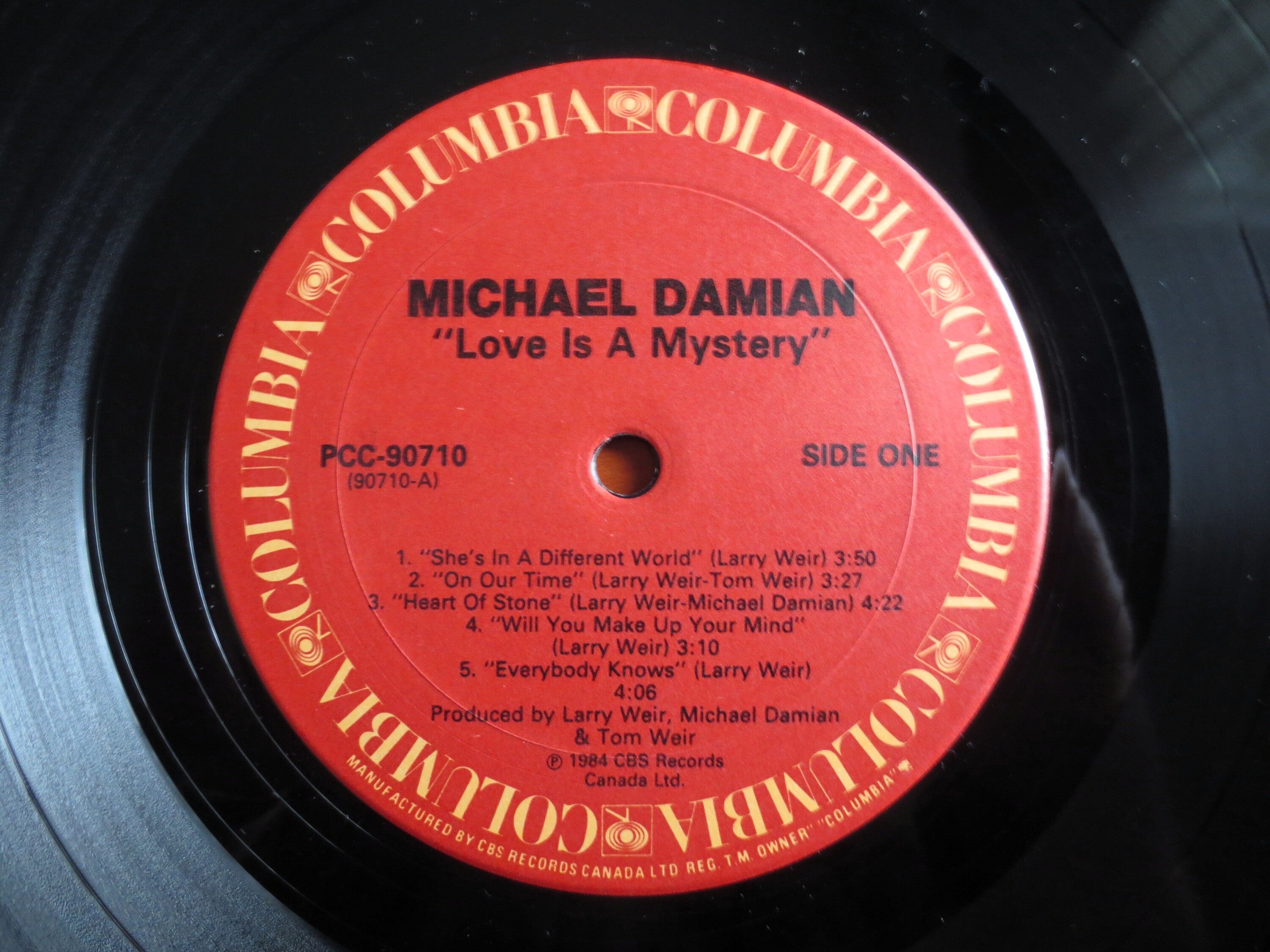 Michael Damian – Love Is a Mystery (1984) Vinyl LP — Autographed