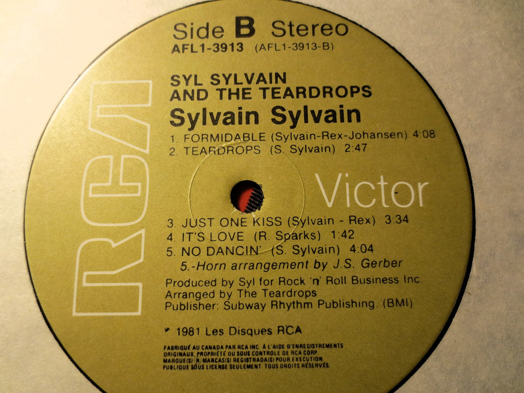 Syl Sylvain and the Teardrops – Syl Sylvain and the Teardrops (1981) Vinyl LP