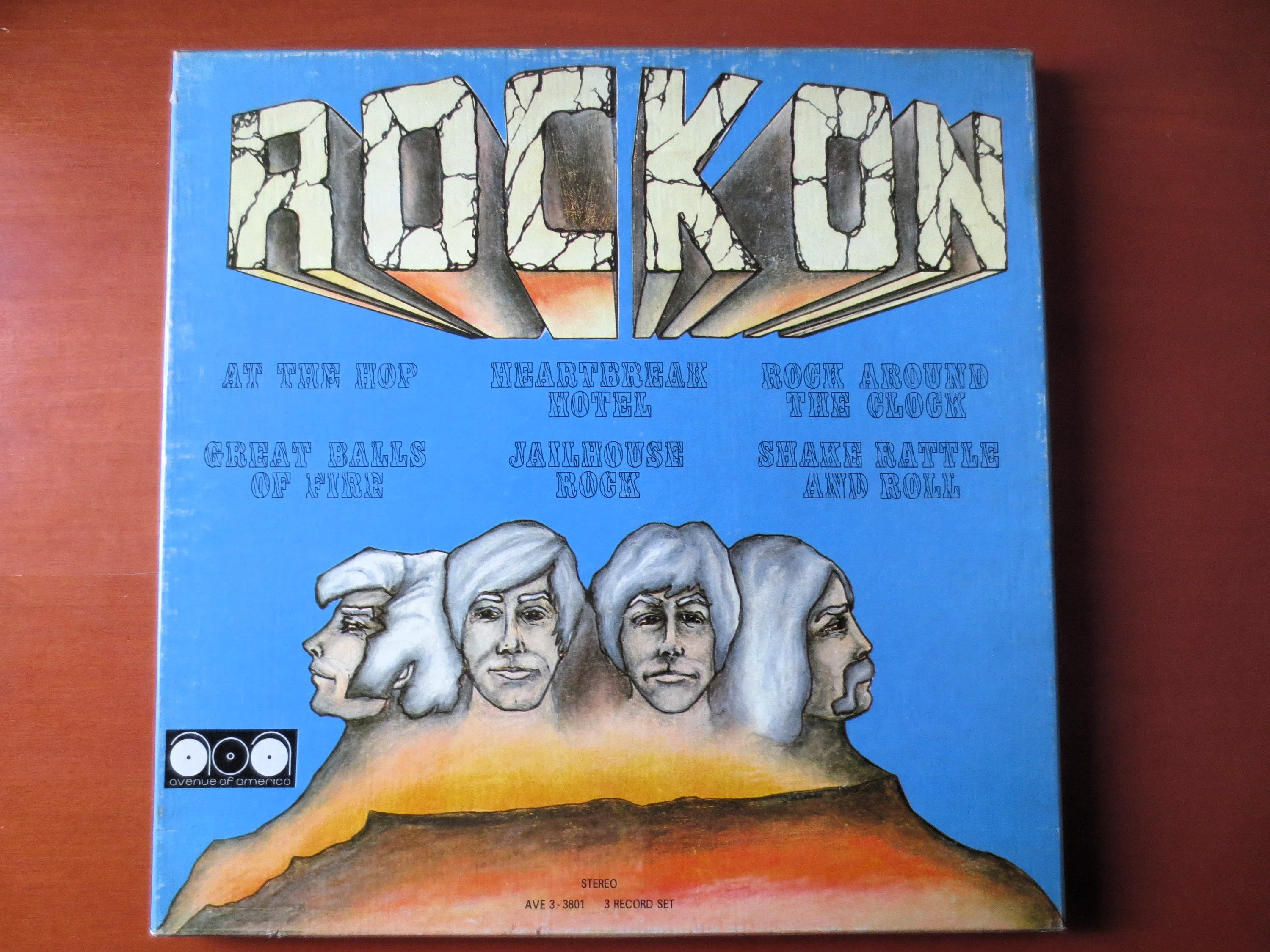 Various Artists – Rock On (3-Disc Boxed Set, 1972) Vinyl LP