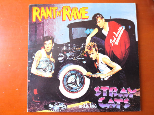 The STRAY CATS, Rant N' Rave, Rockabilly Record, Stray Cats Record, Stray Cats Album, Stray Cats Lp, Vintage Vinyl, Rock Lp, 1983 Records