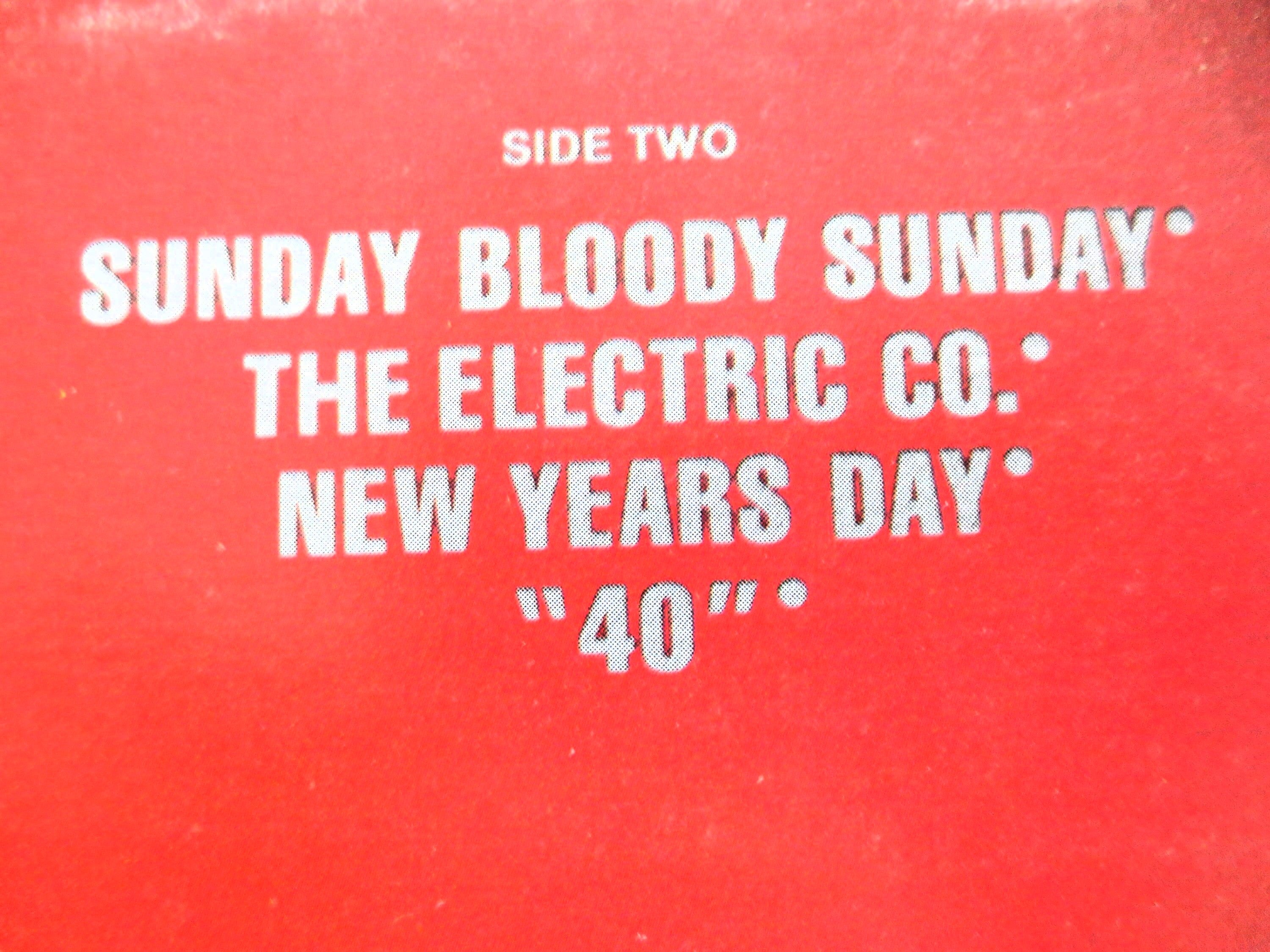 U2 - LIVE Under a BLOOD RED Sky, Vintage Album, 1983 Record, Vinyl Lp
