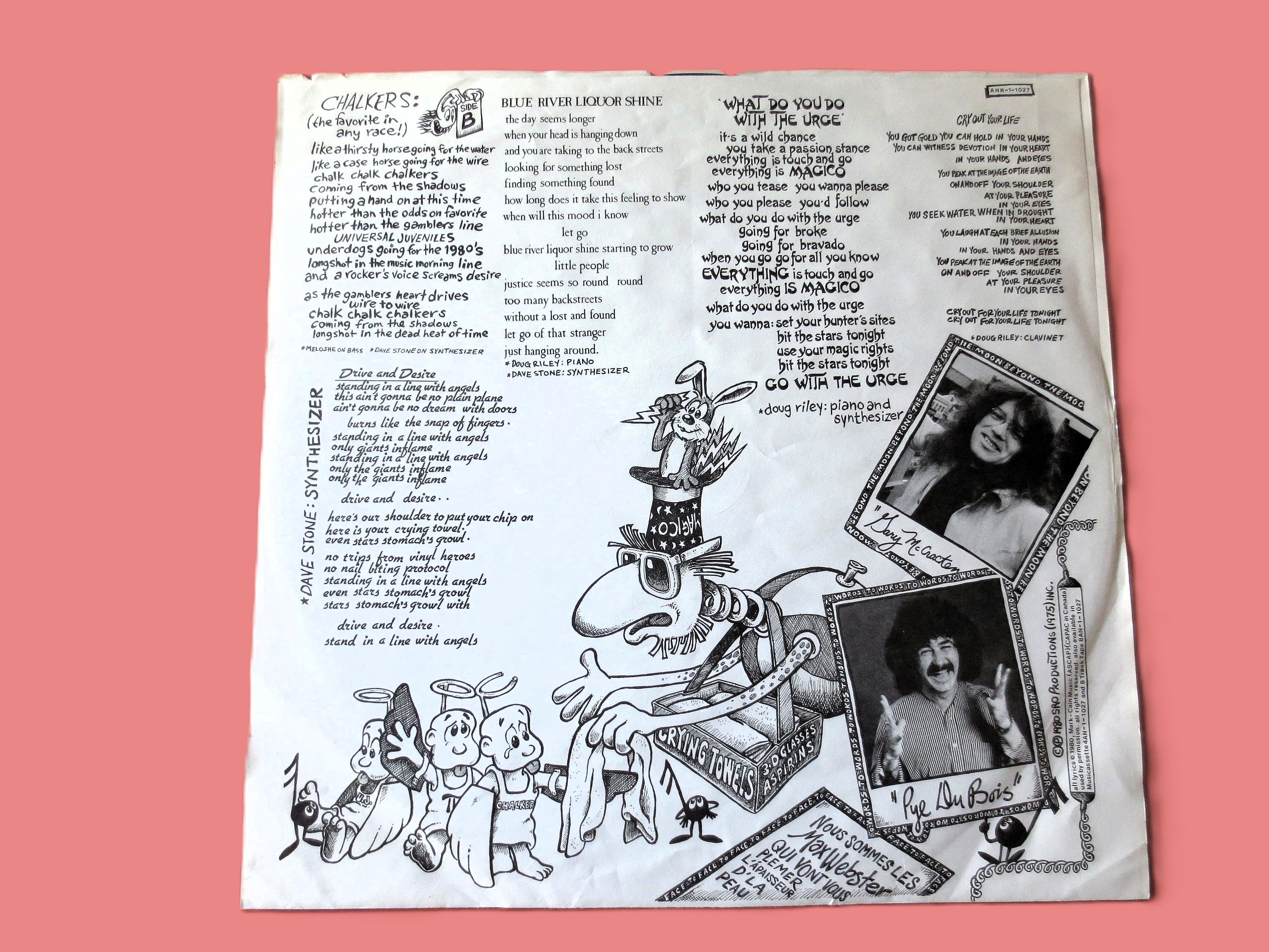 MAX WEBSTER, Universal Juveniles, Vintage Album, 1980 Record, Vinyl Lp