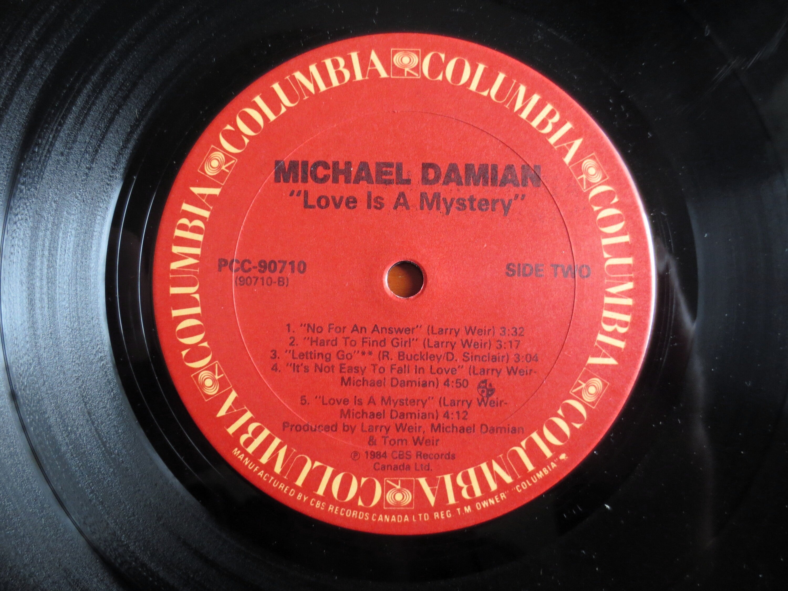 Michael Damian – Love Is a Mystery (1984) Vinyl LP — Autographed