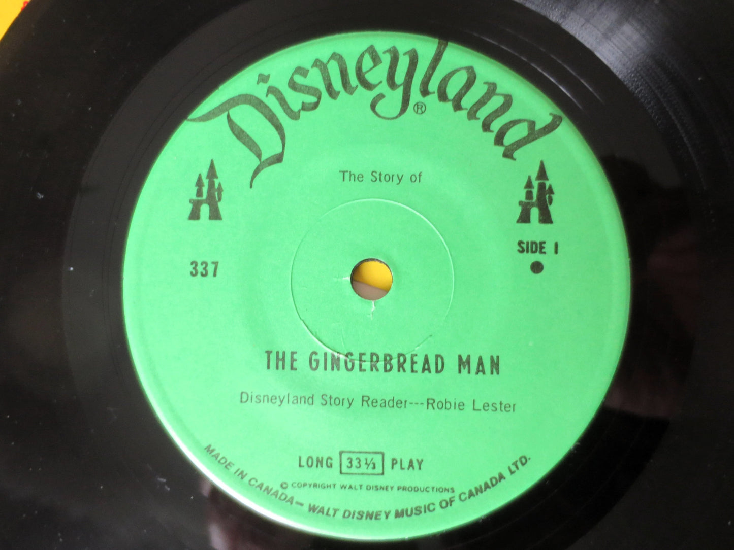 The GINGERBREAD MAN, 24-Page Book, 1969 Disneyland Record, Vinyl Lp