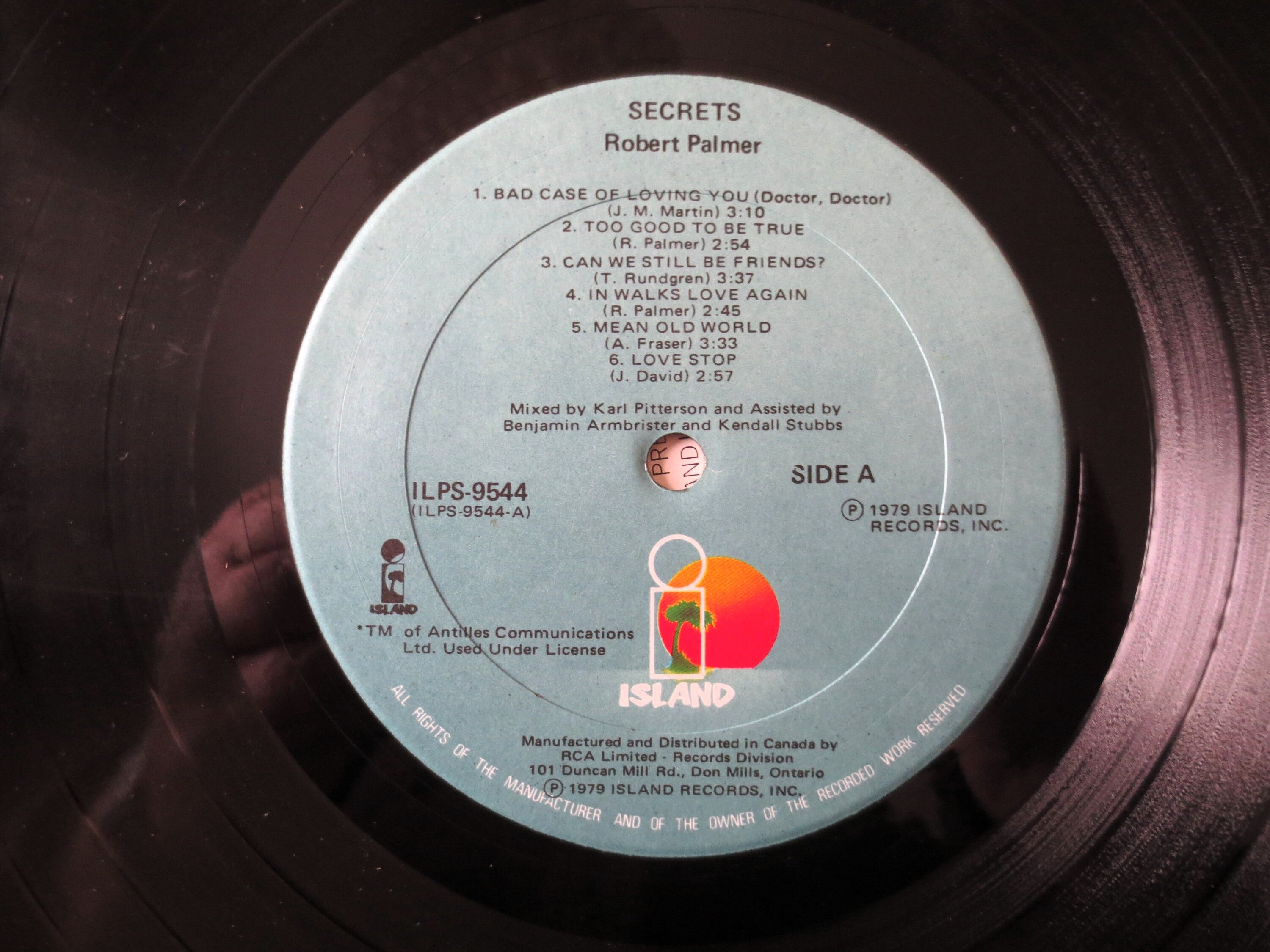 Robert Palmer – Secrets (1979) Vinyl LP