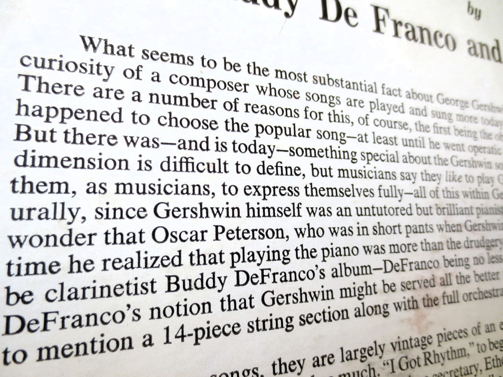 Oscar Peterson – The George Gershwin Song Book (1956) Vinyl LP