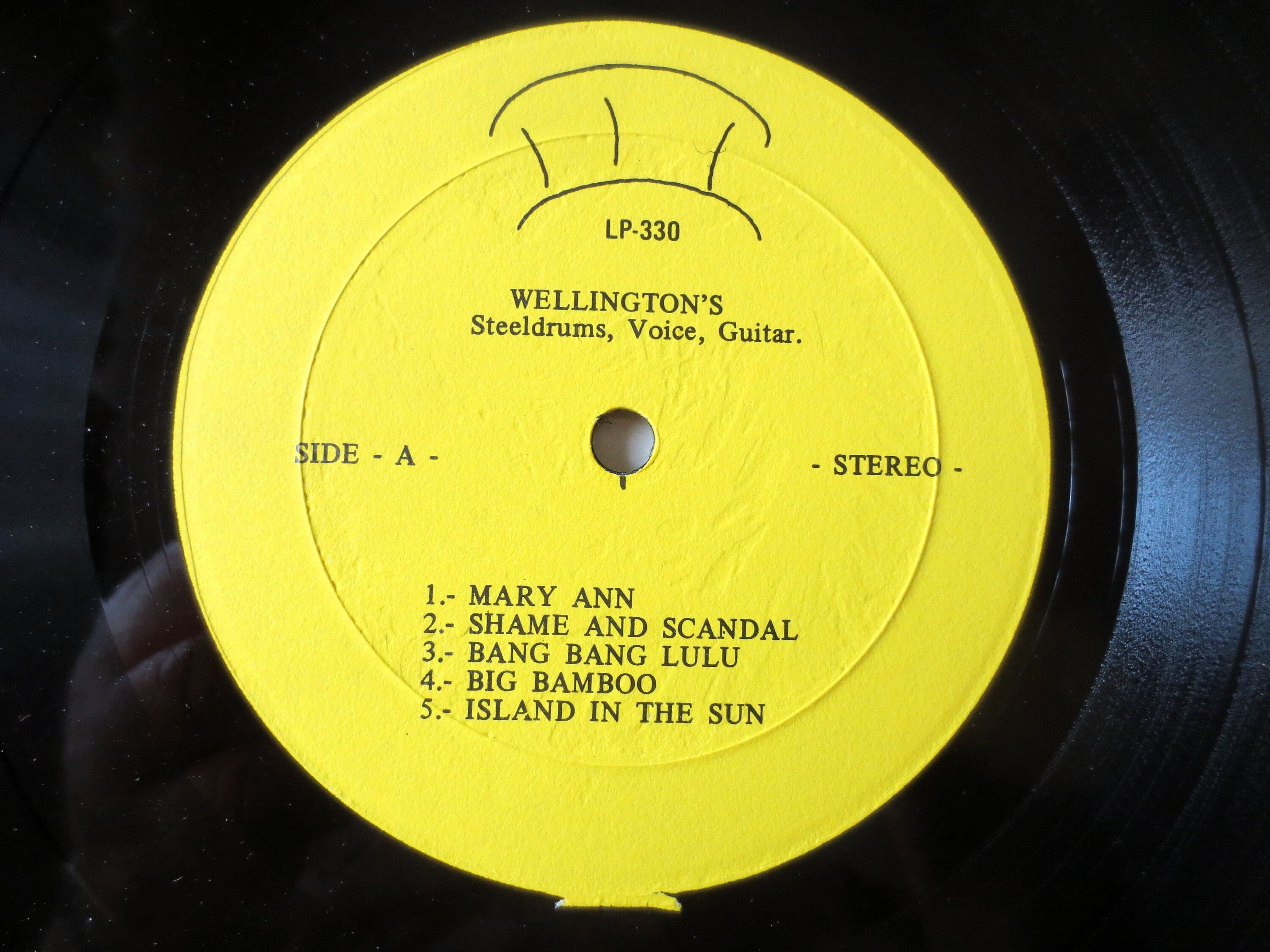 WELLINGTON GIBSON, Steel DRUMS, Reggae Music, Vintage Album, Vinyl Lp