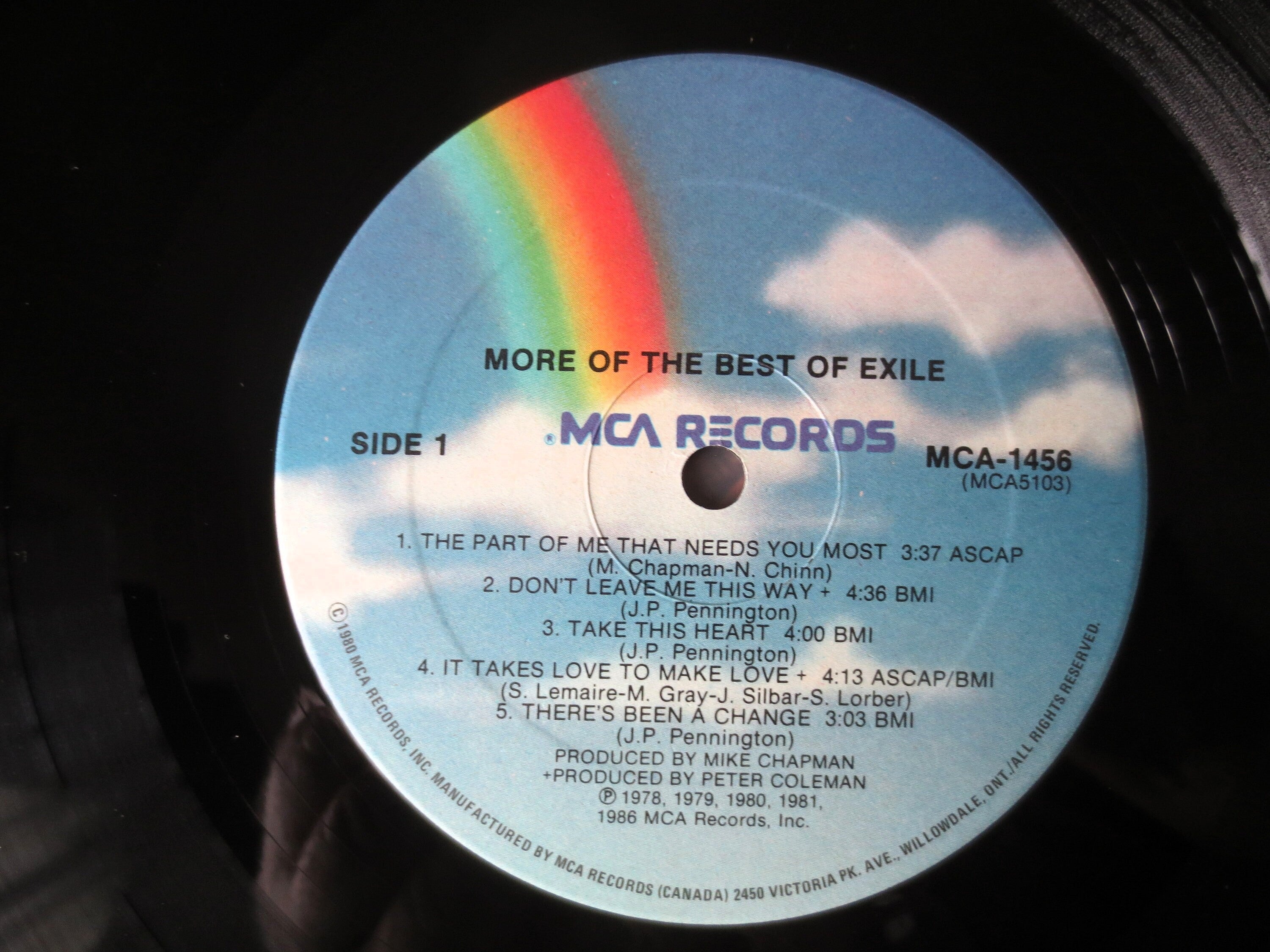 Exile – More Exile (1986) Vinyl LP