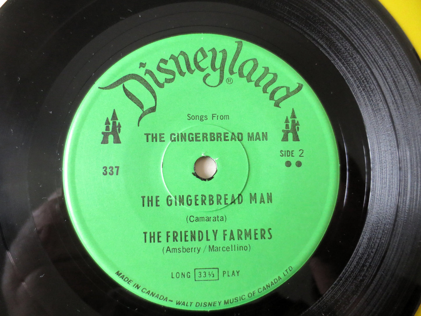 The GINGERBREAD MAN, 24-Page Book, 1969 Disneyland Record, Vinyl Lp