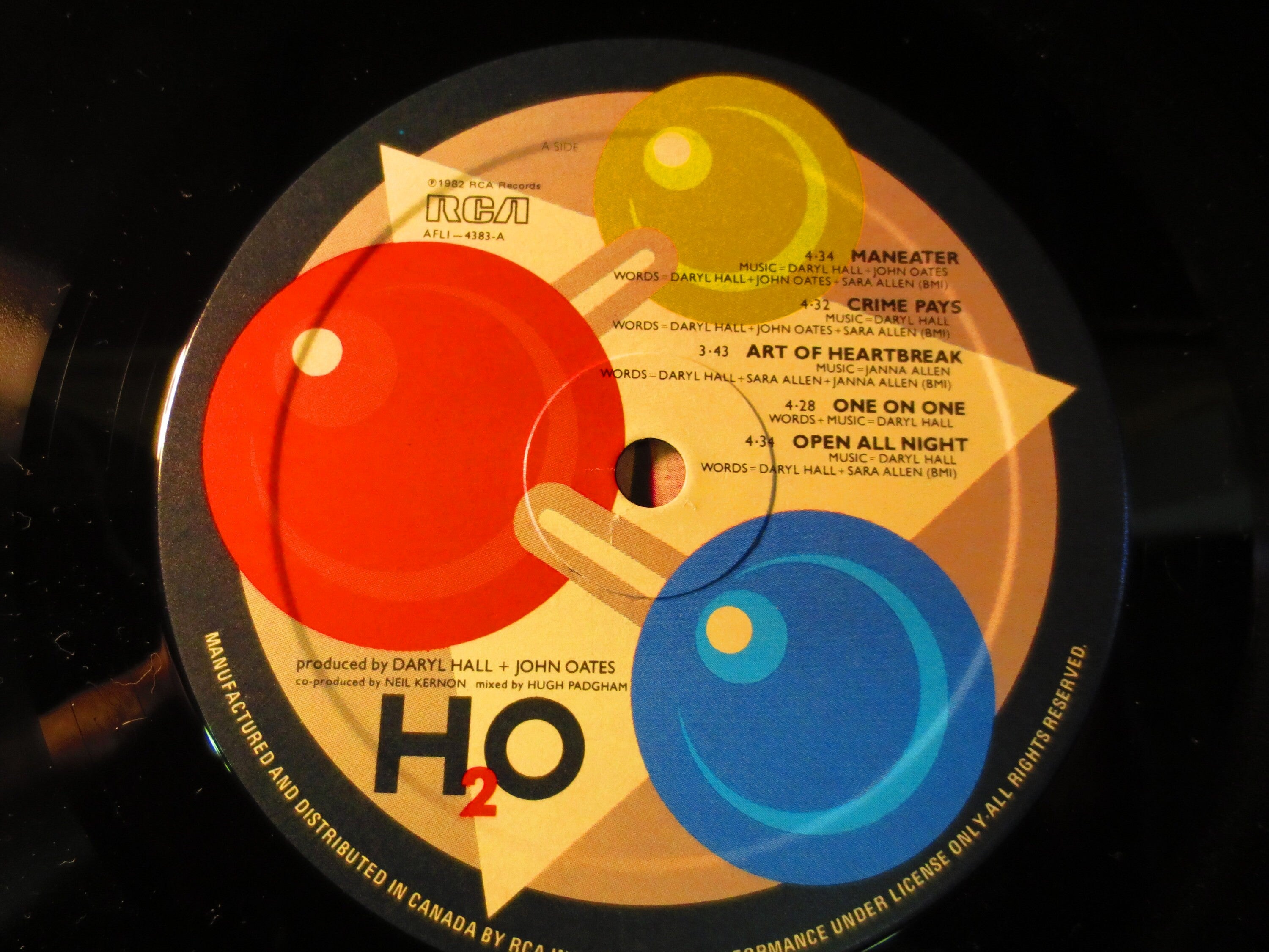 Hall & Oates – H2O (1982) Vinyl LP