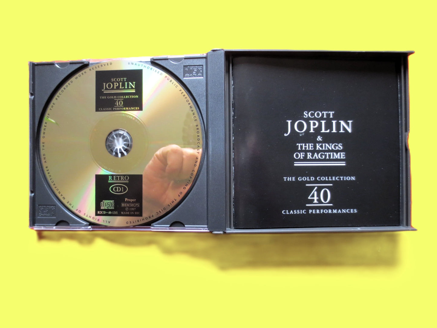 SCOTT JOPLIN, The Gold COLLECTION, Ragtime Piano, 1997 Compact Disc, Vintage Cd