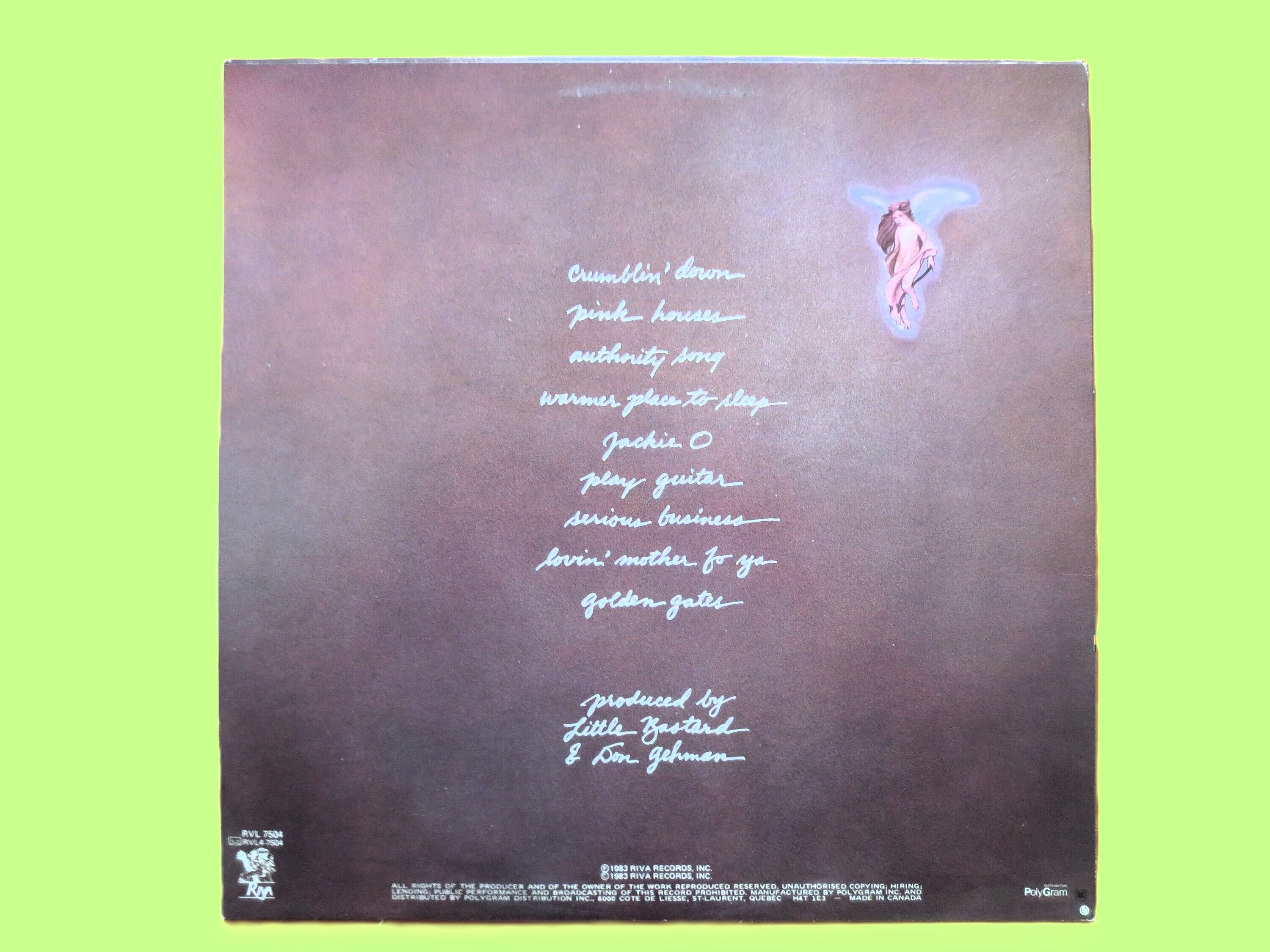 JOHN COUGAR, Uh-Huh, Vintage Album, 1983 Record, Vinyl Lp