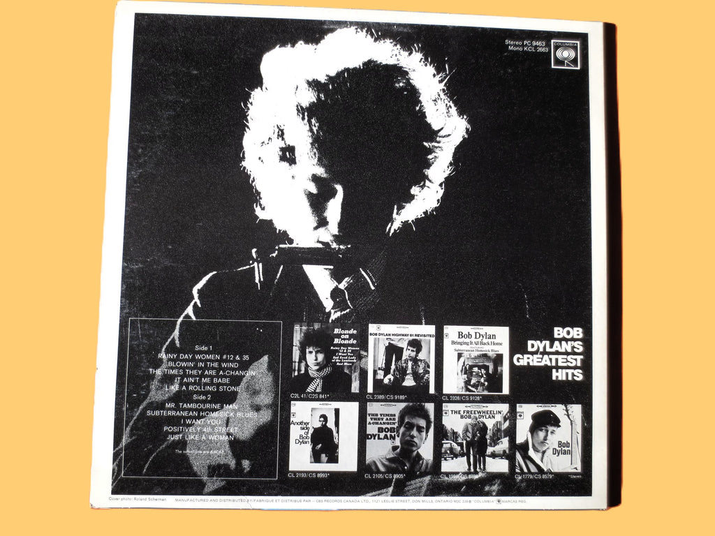 Bob Dylan – Greatest Hits (1976) Vinyl LP