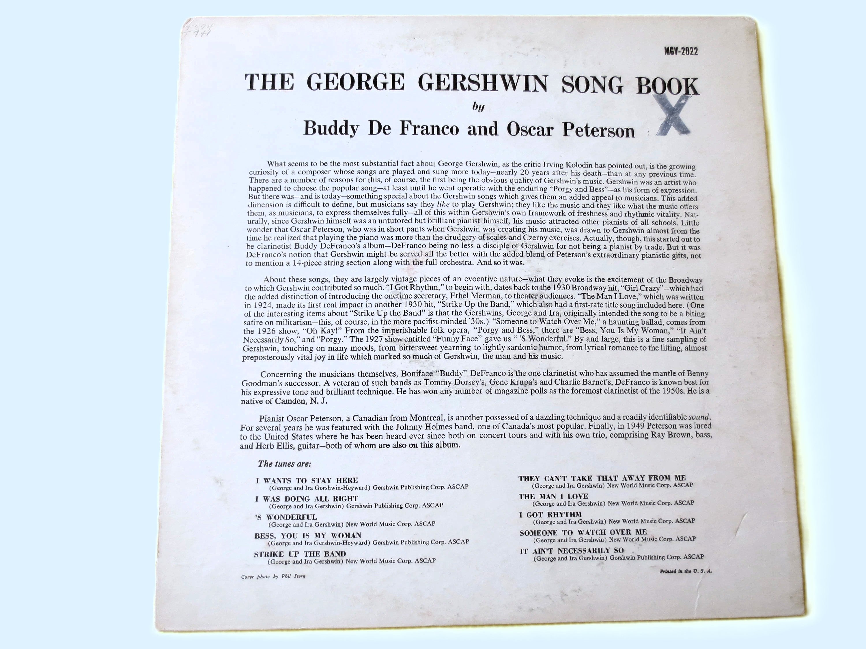 OSCAR PETERSON, George GERSHWIN, Jazz Records, Vintage Vinyl, Record Vinyl, Records, Vinyl Records, Vinyl Lps, 1956 Records
