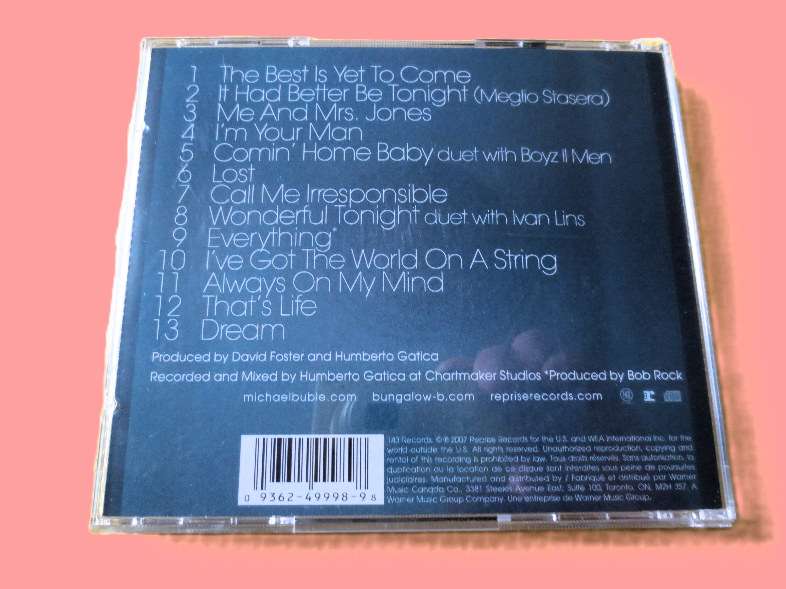 MICHAEL BUBLE, "Call Me Irresponsible" CD, Compact Disc, Vintage Cd