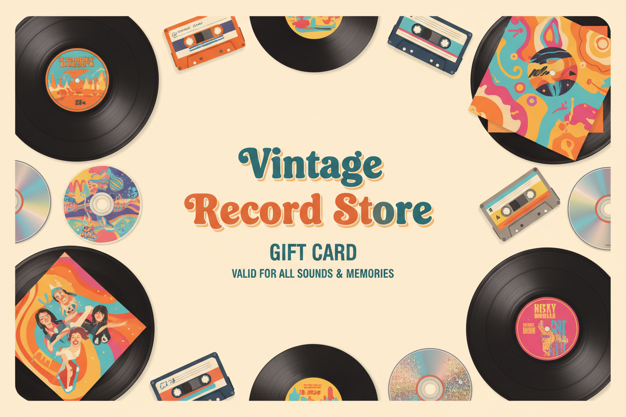 Vintage Record Store Gift Card