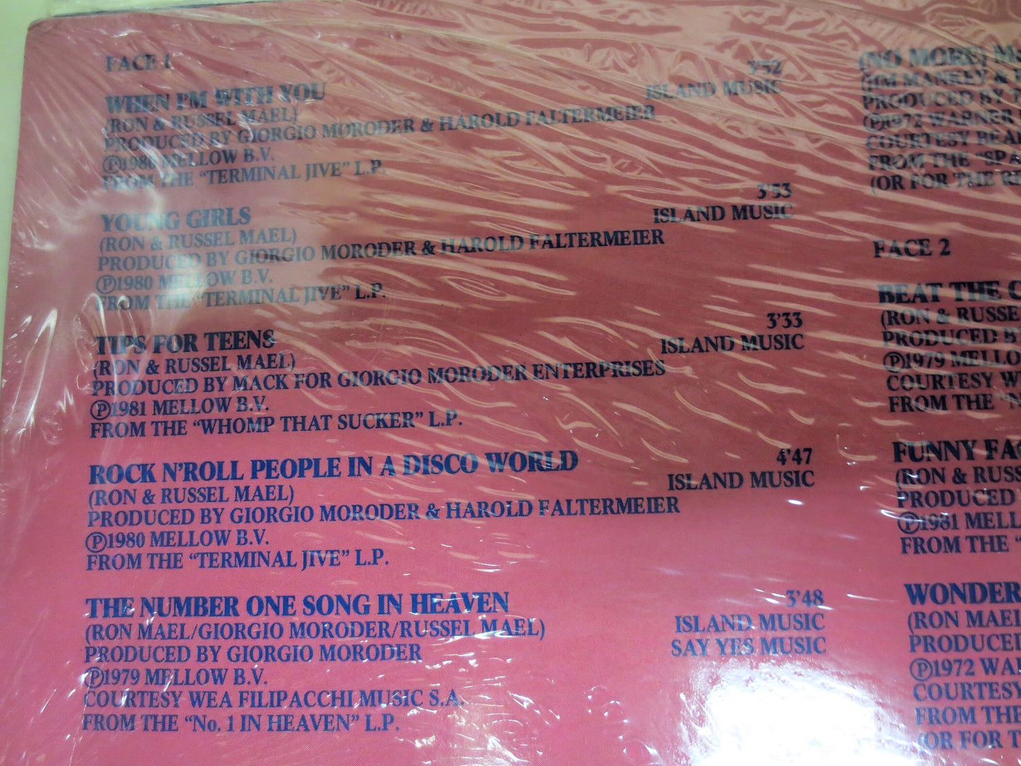 SPARKS, Factory SEALED, The History of Sparks, 1981 Record, Vinyl Lp