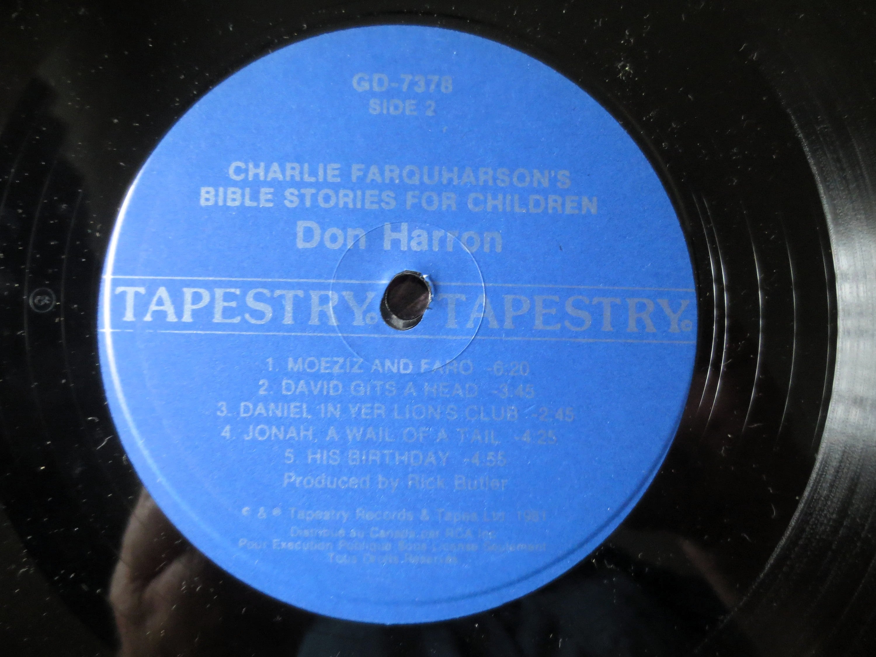 Charlie Farquharson – Bible Stories (1981) Vinyl LP