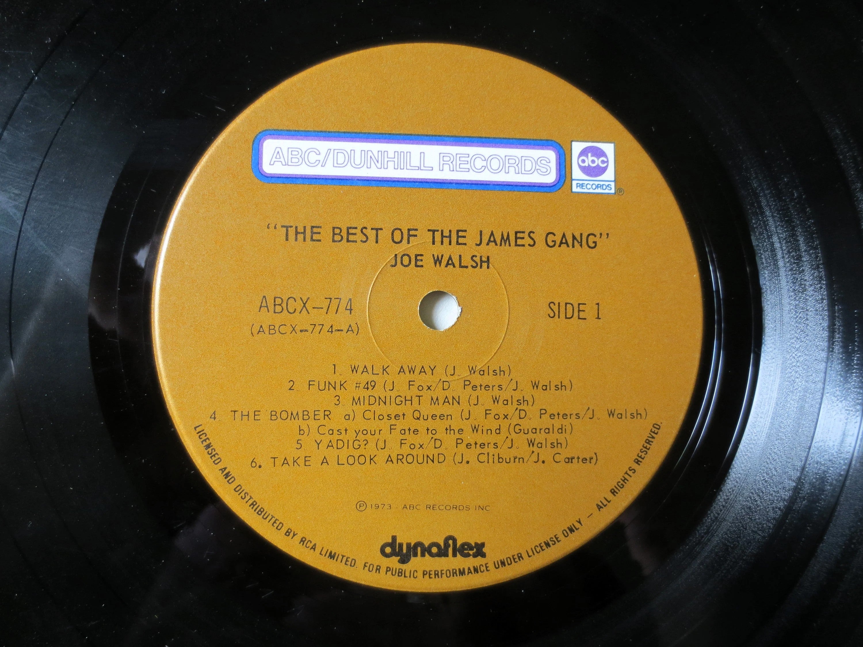 The JAMES GANG, Greatest Hits, Vintage Album, 1973 Record, Vinyl Lp