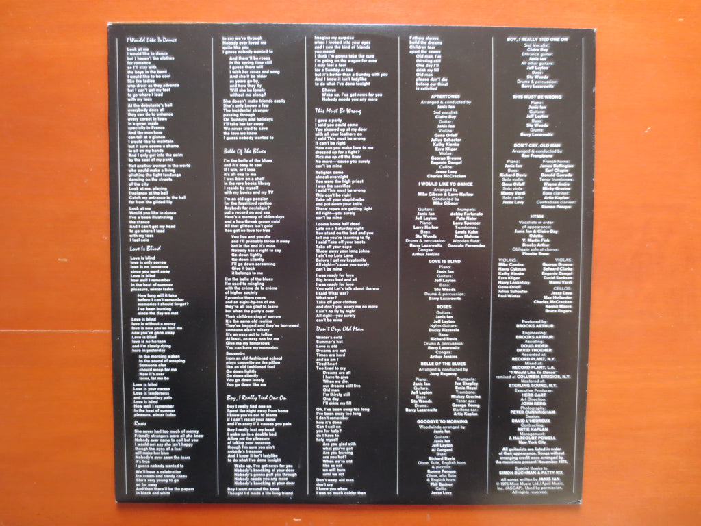 Janis Ian – Aftertones (1975) Vinyl LP