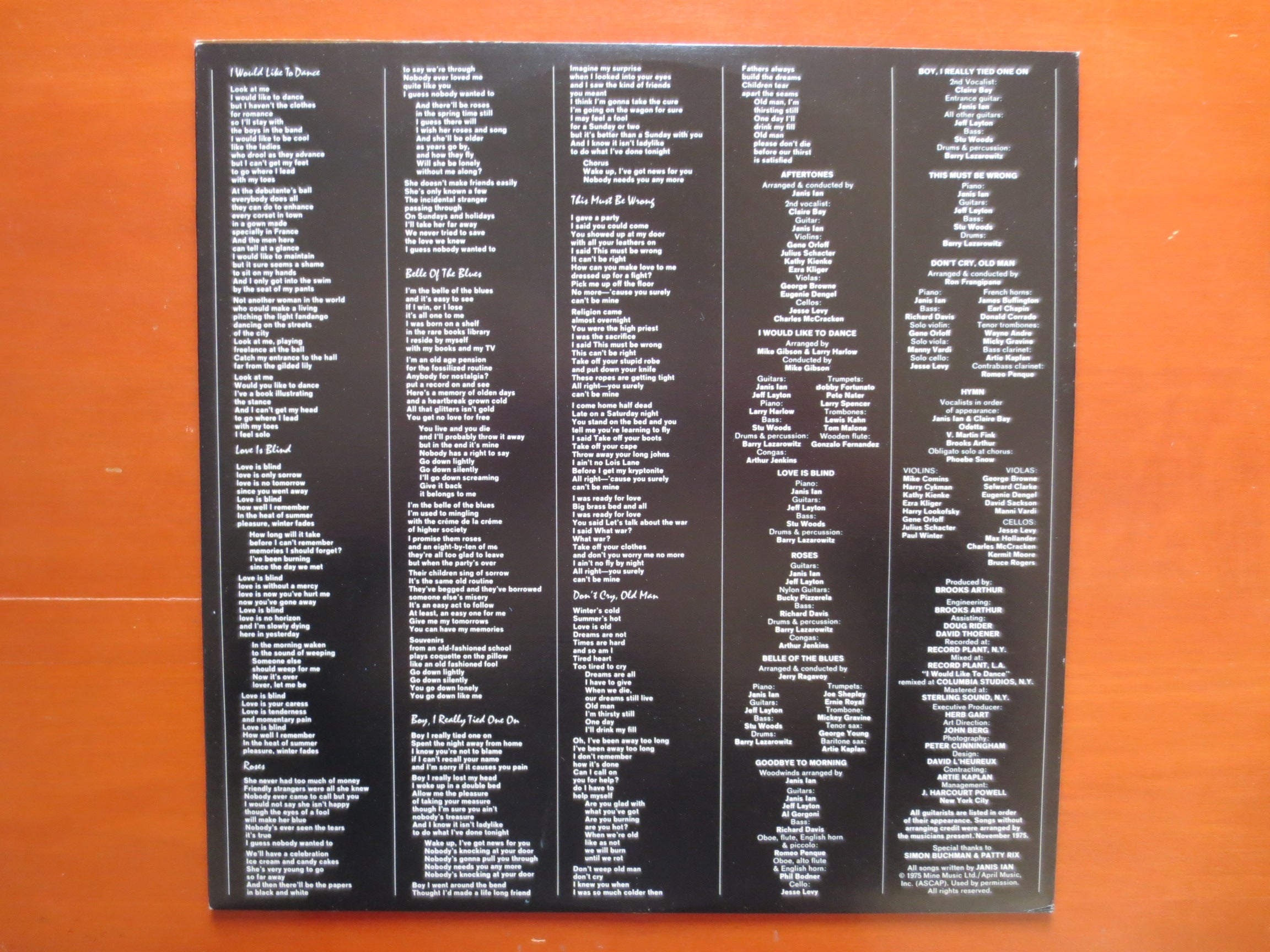 Janis Ian – Aftertones (1975) Vinyl LP