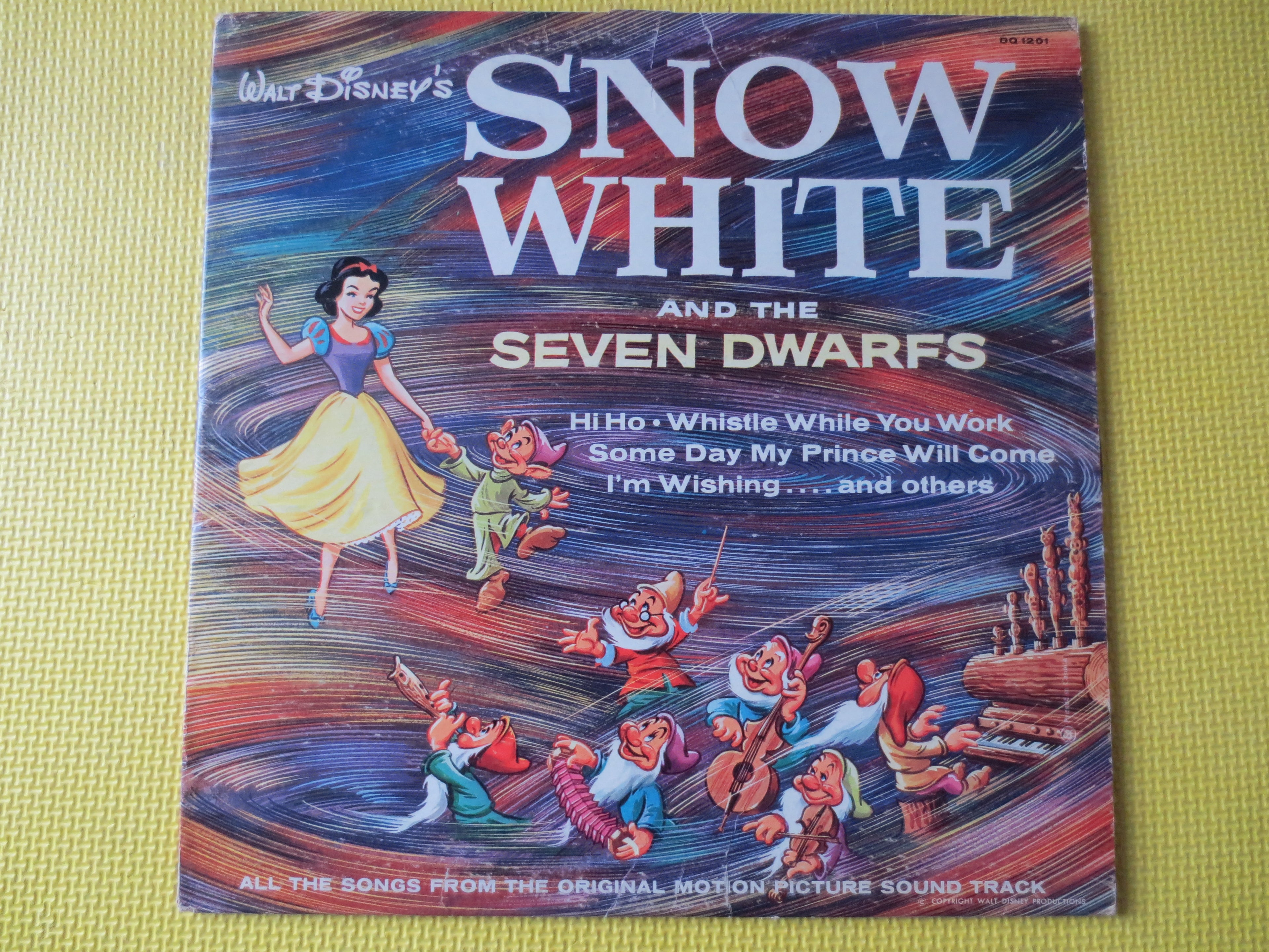 Snow White and the Seven Dwarfs (1963) Vinyl LP – Disneyland Records