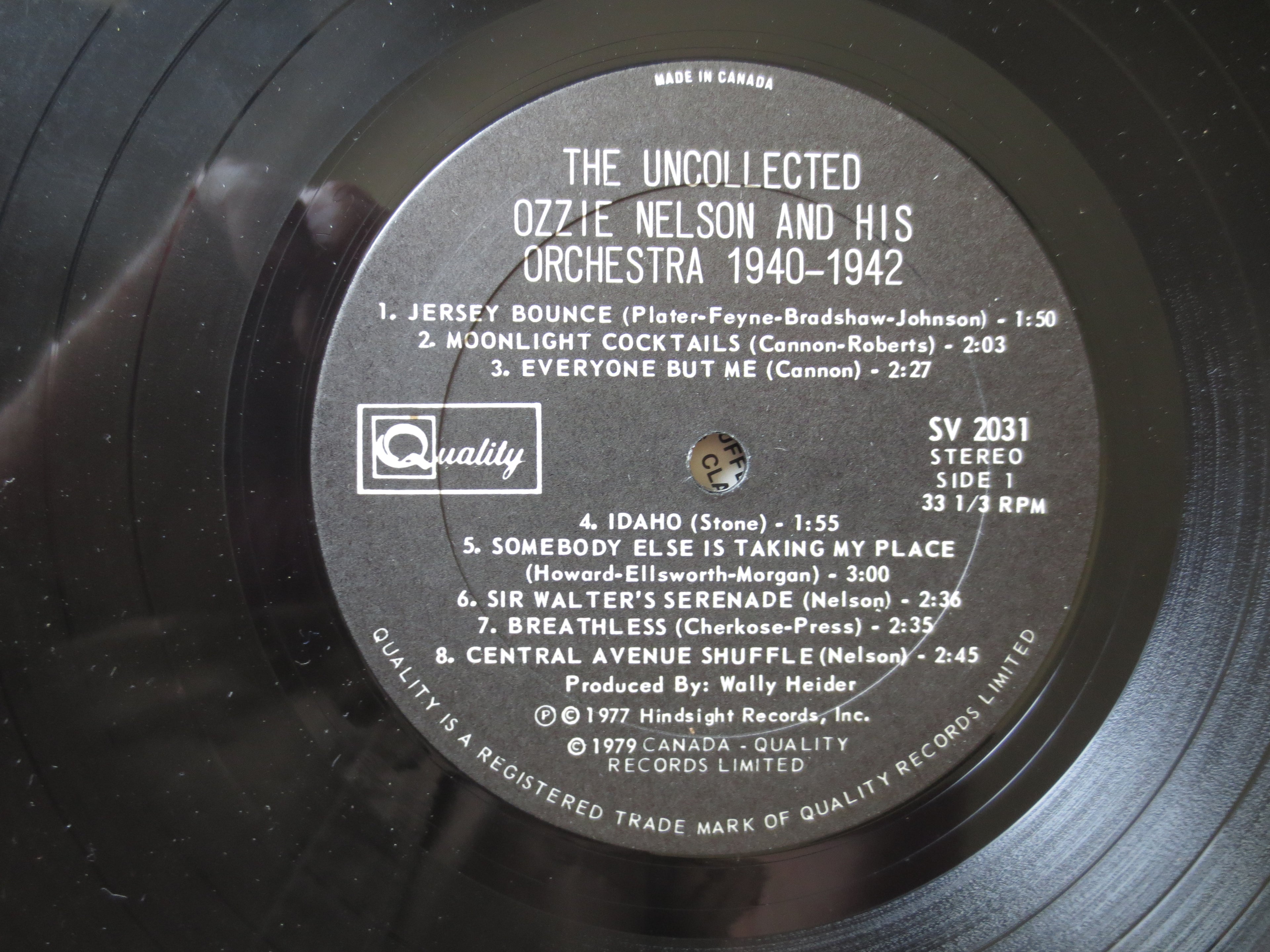 Ozzie Nelson & His Orchestra – The Uncollected (1979) Vinyl LP