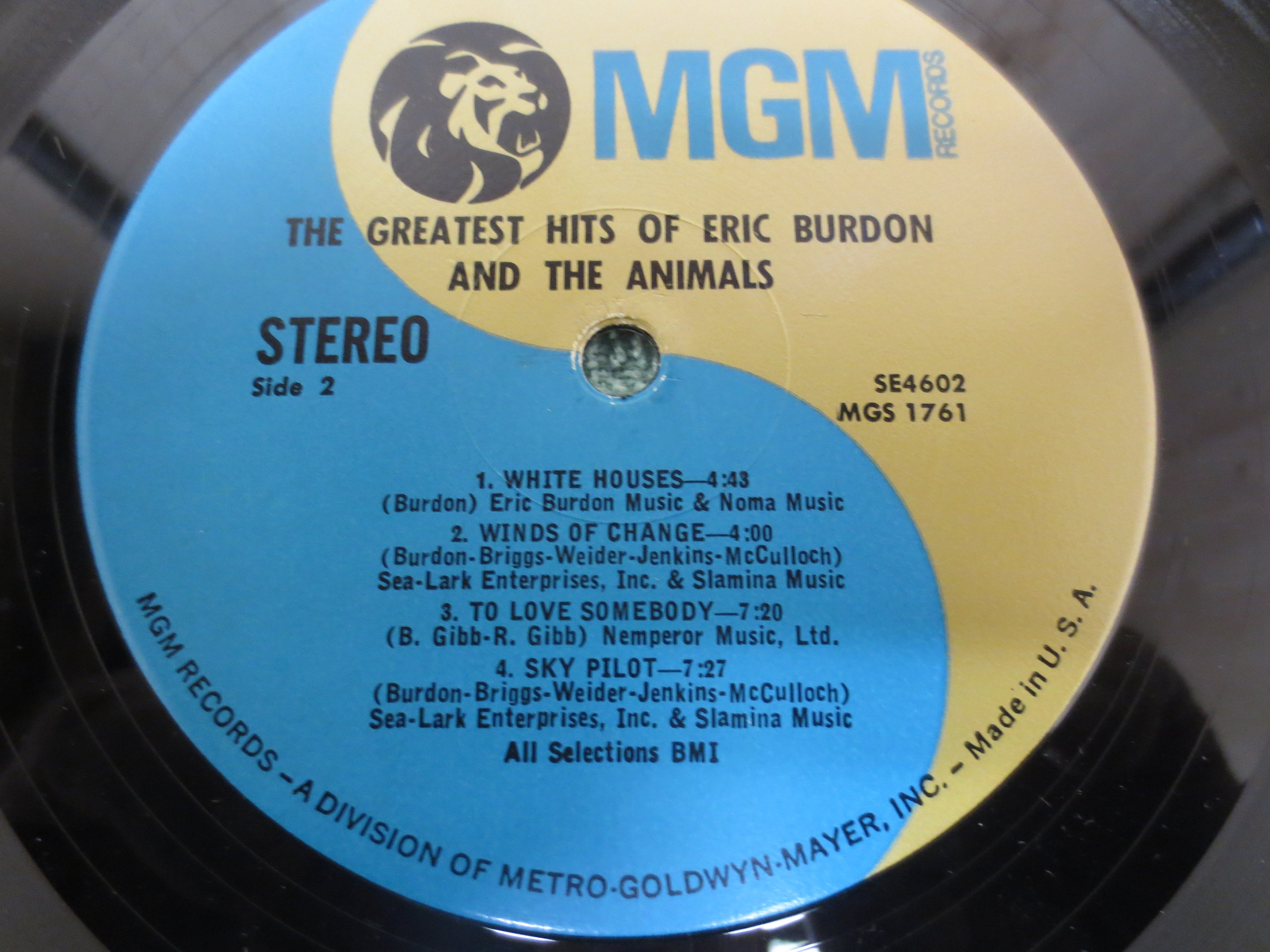 Eric Burdon & The Animals – Greatest Hits (1969) Vinyl LP
