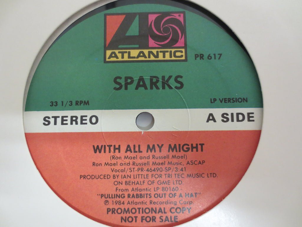 Sparks – With All My Might (1984) Vinyl 12" EP – Promo