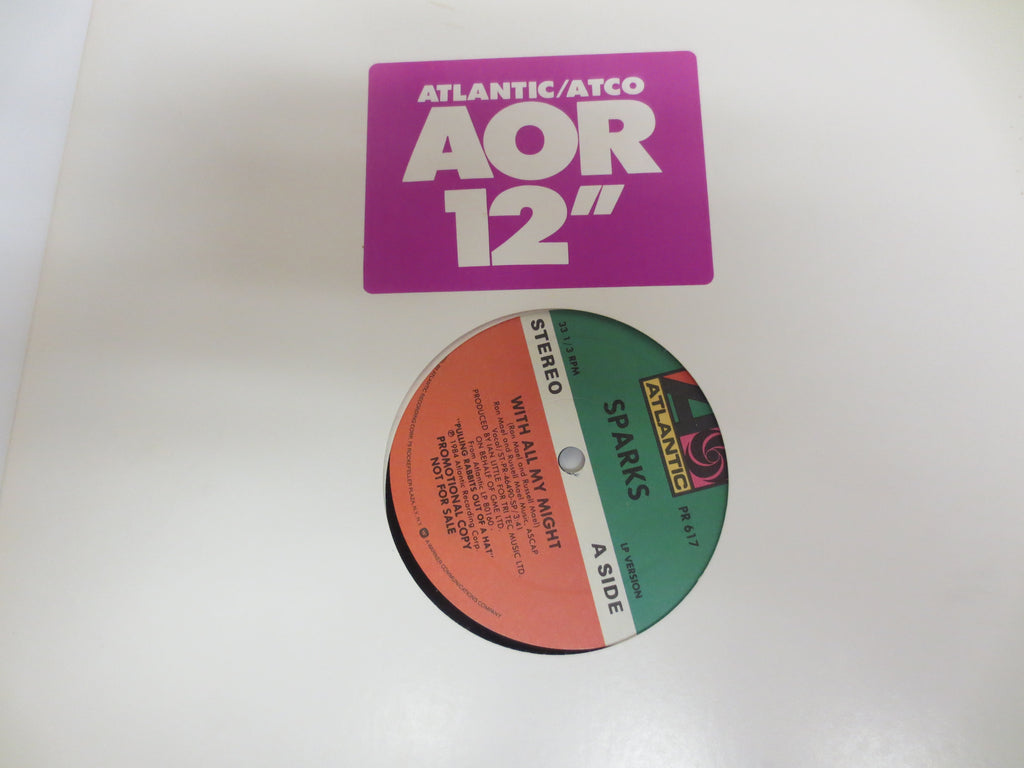 Sparks – With All My Might (1984) Vinyl 12" EP – Promo