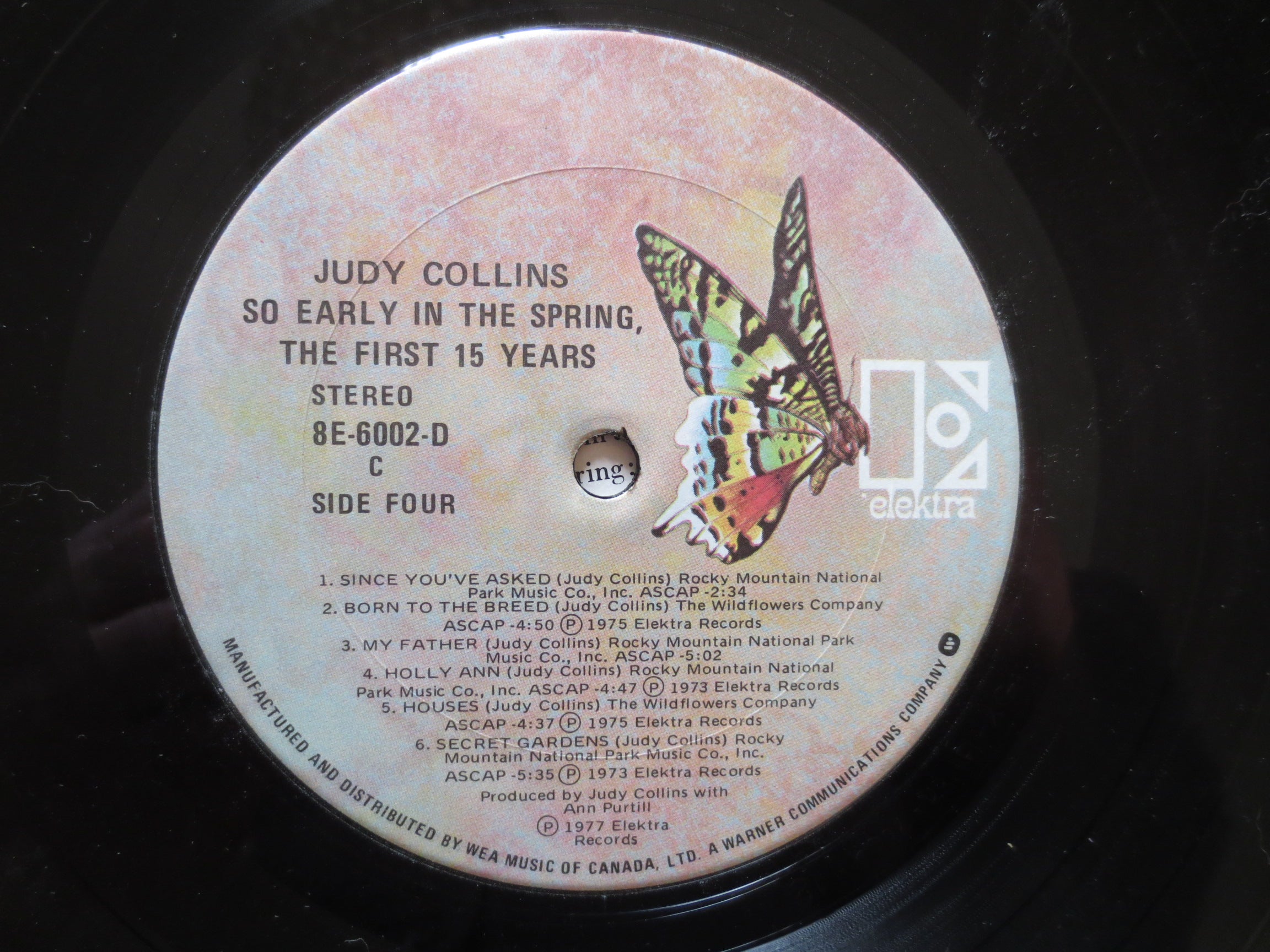 Judy Collins – So Early in the Spring (1977) Vinyl LP