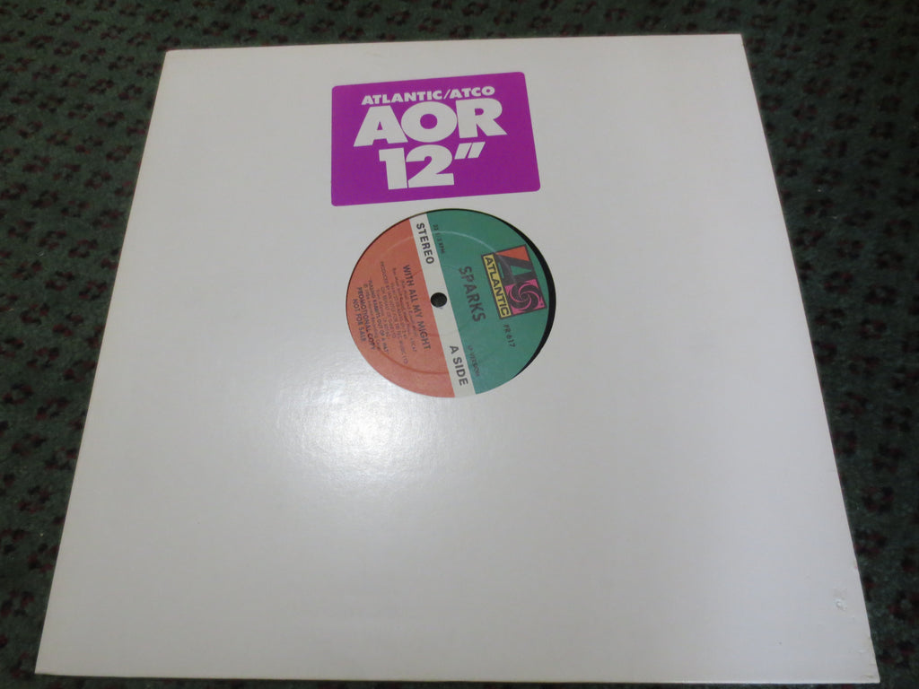 Sparks – With All My Might (1984) Vinyl 12" EP – Promo