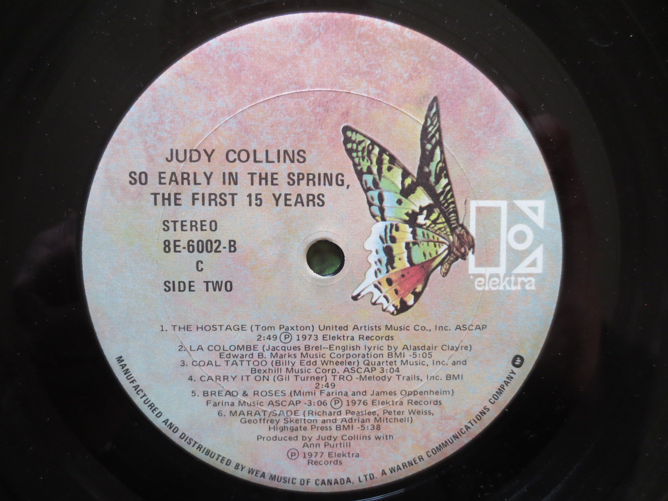 Judy Collins – So Early in the Spring (1977) Vinyl LP