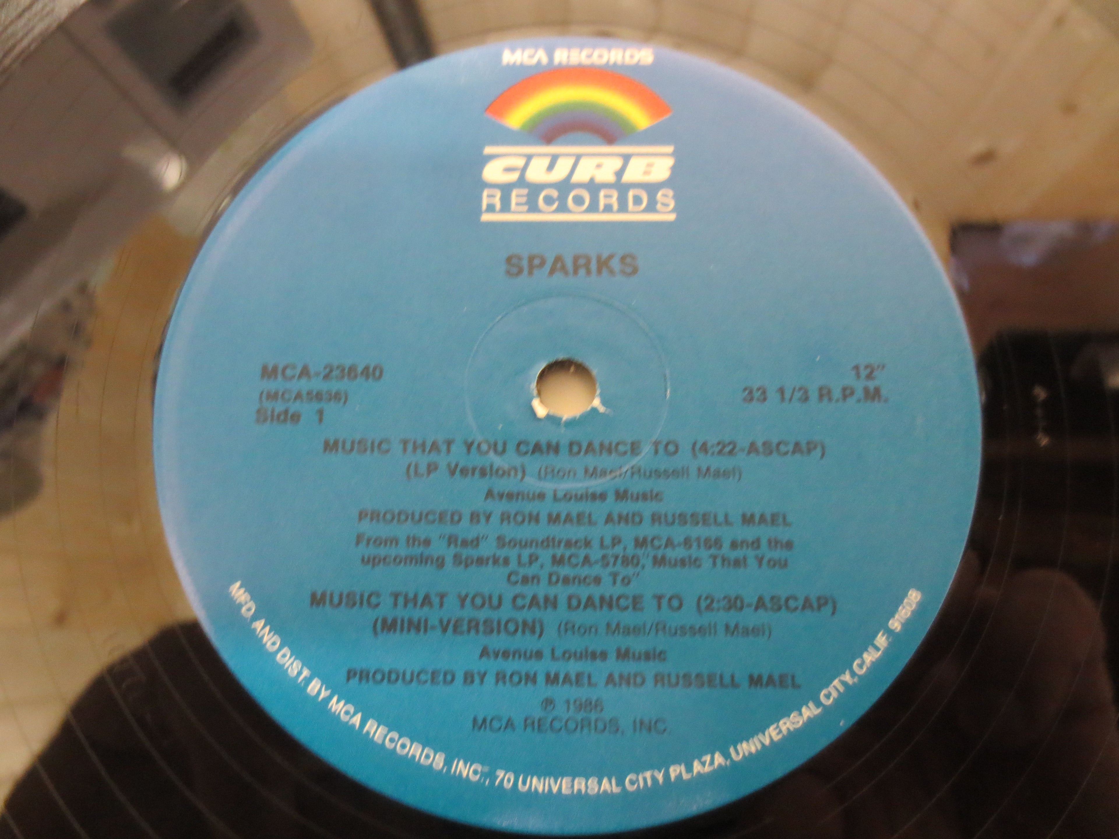 Sparks – Music That You Can Dance To (1986) Vinyl 12" EP