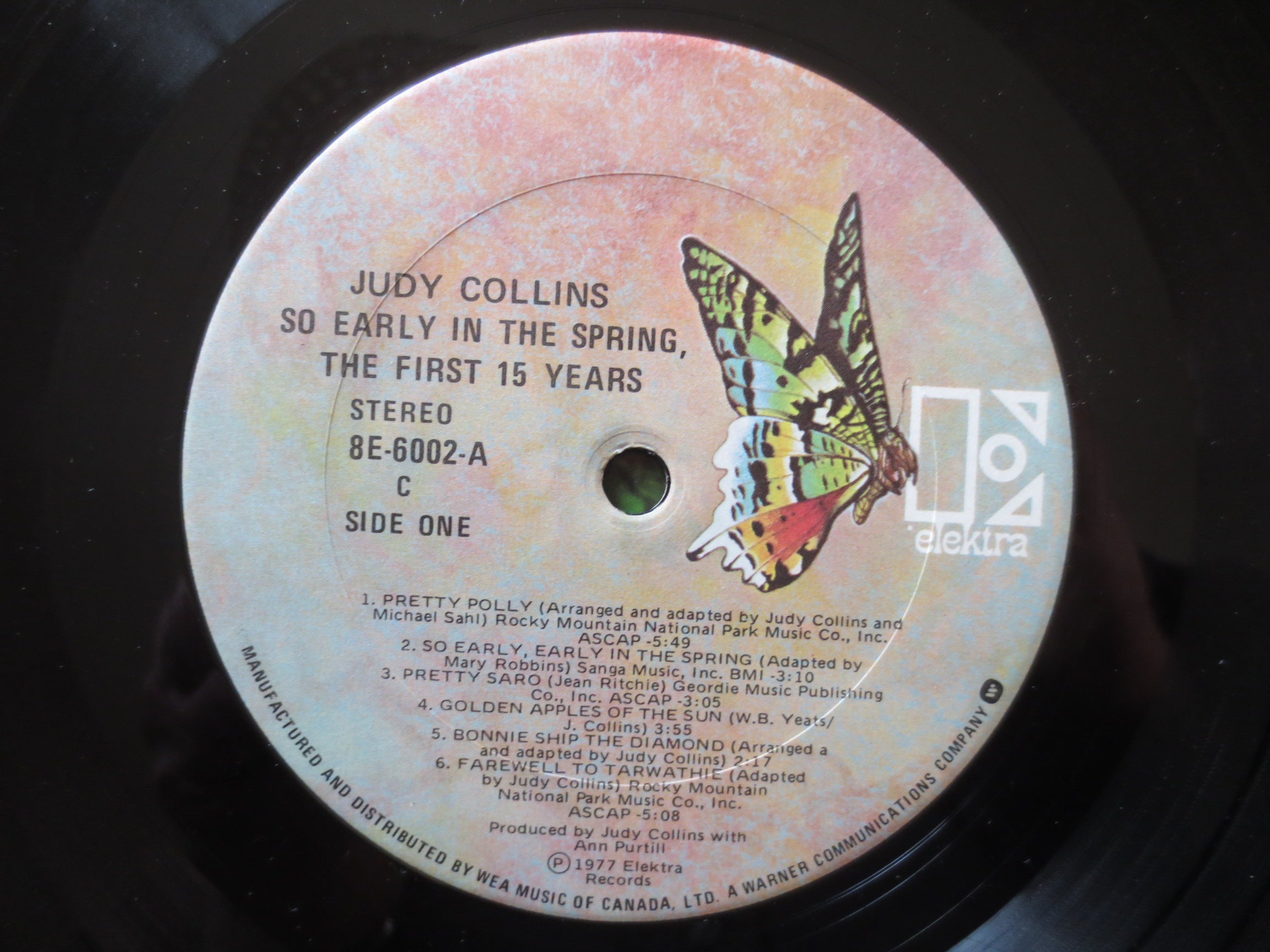 Judy Collins – So Early in the Spring (1977) Vinyl LP