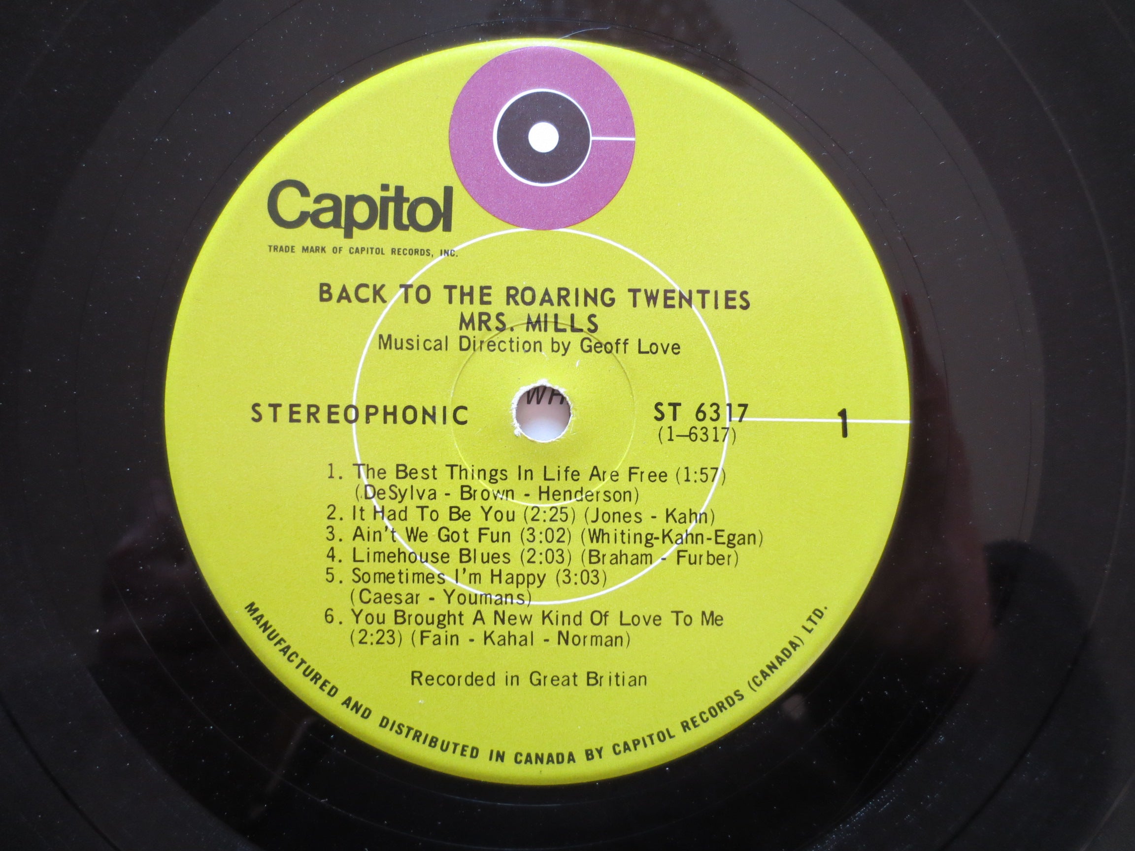 Mrs. Mills – Roaring Twenties (1969) Vinyl LP