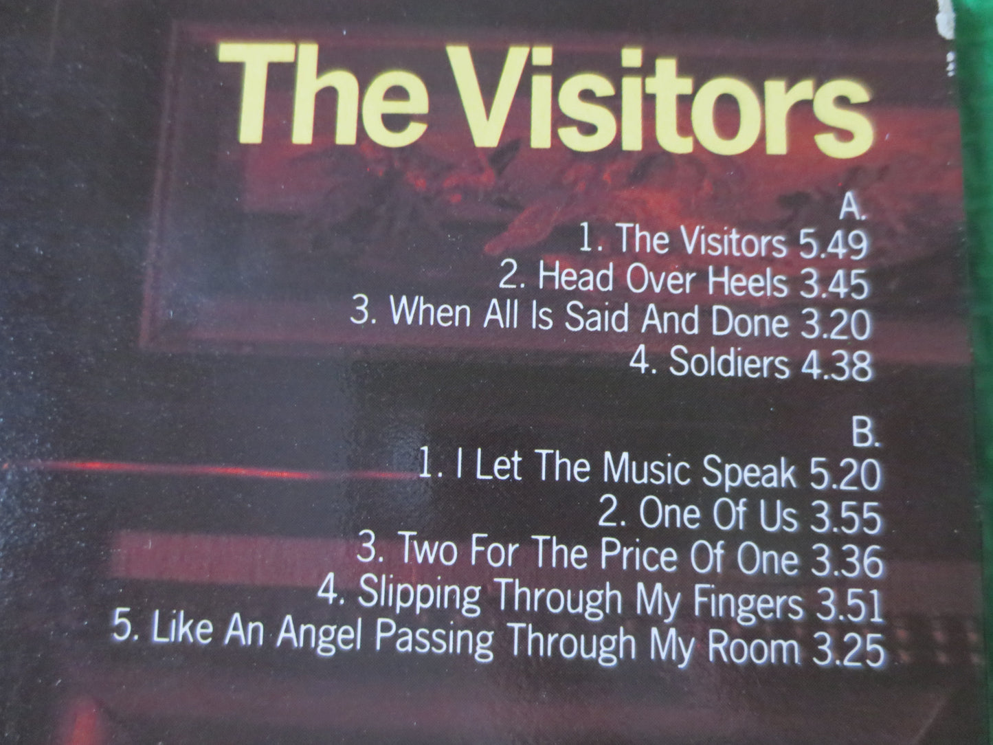 ABBA, The VISITORS, ABBA Record, Vintage Vinyl, Abba Album, Records, Vinyl Records, Pop Record, Abba Vinyl, 1981 Records