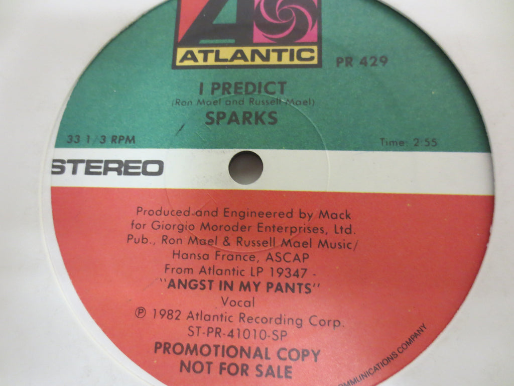 Sparks – I Predict (1982) Vinyl EP – Promo