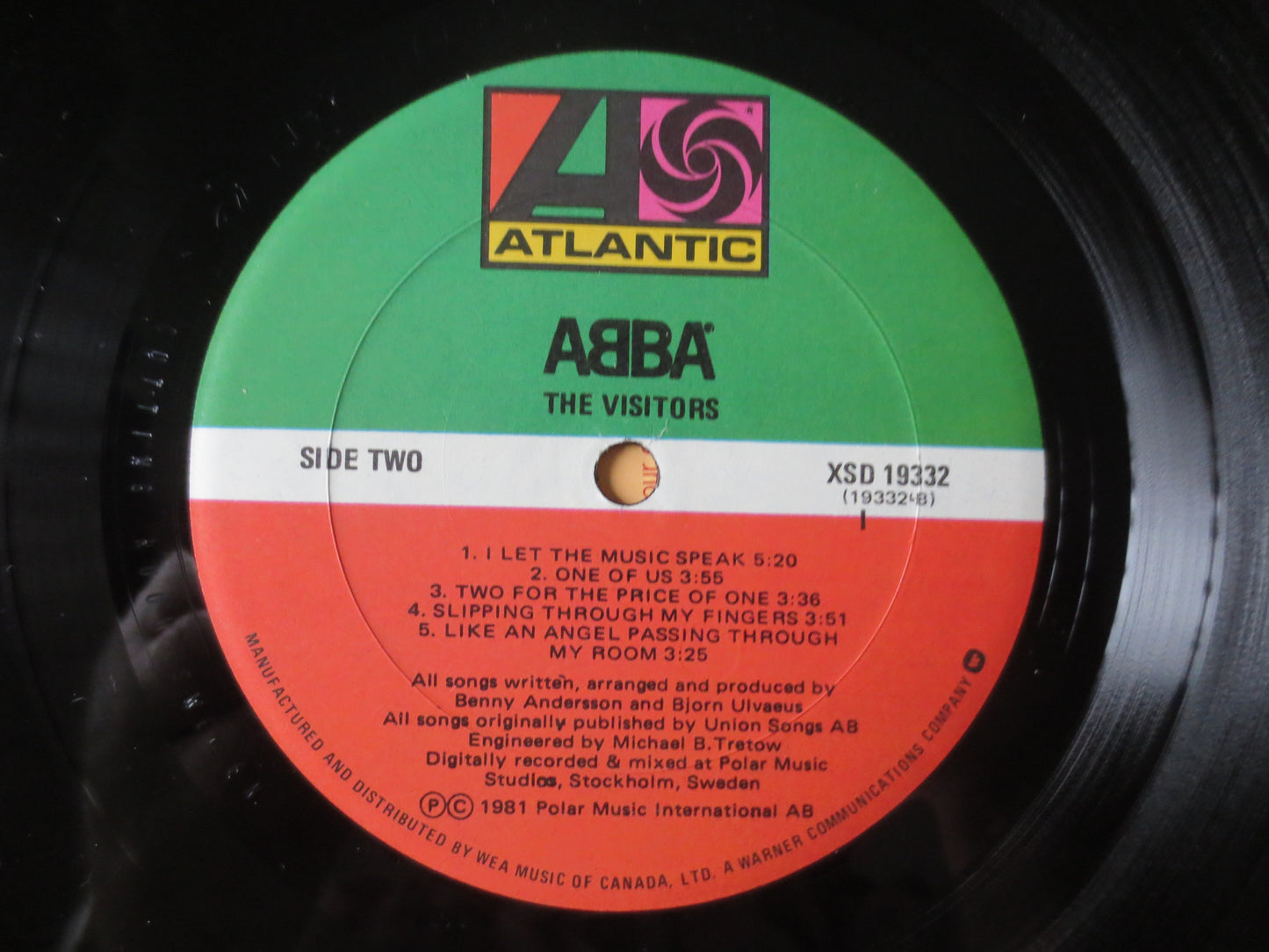 ABBA, The VISITORS, ABBA Record, Vintage Vinyl, Abba Album, Records, Vinyl Records, Pop Record, Abba Vinyl, 1981 Records