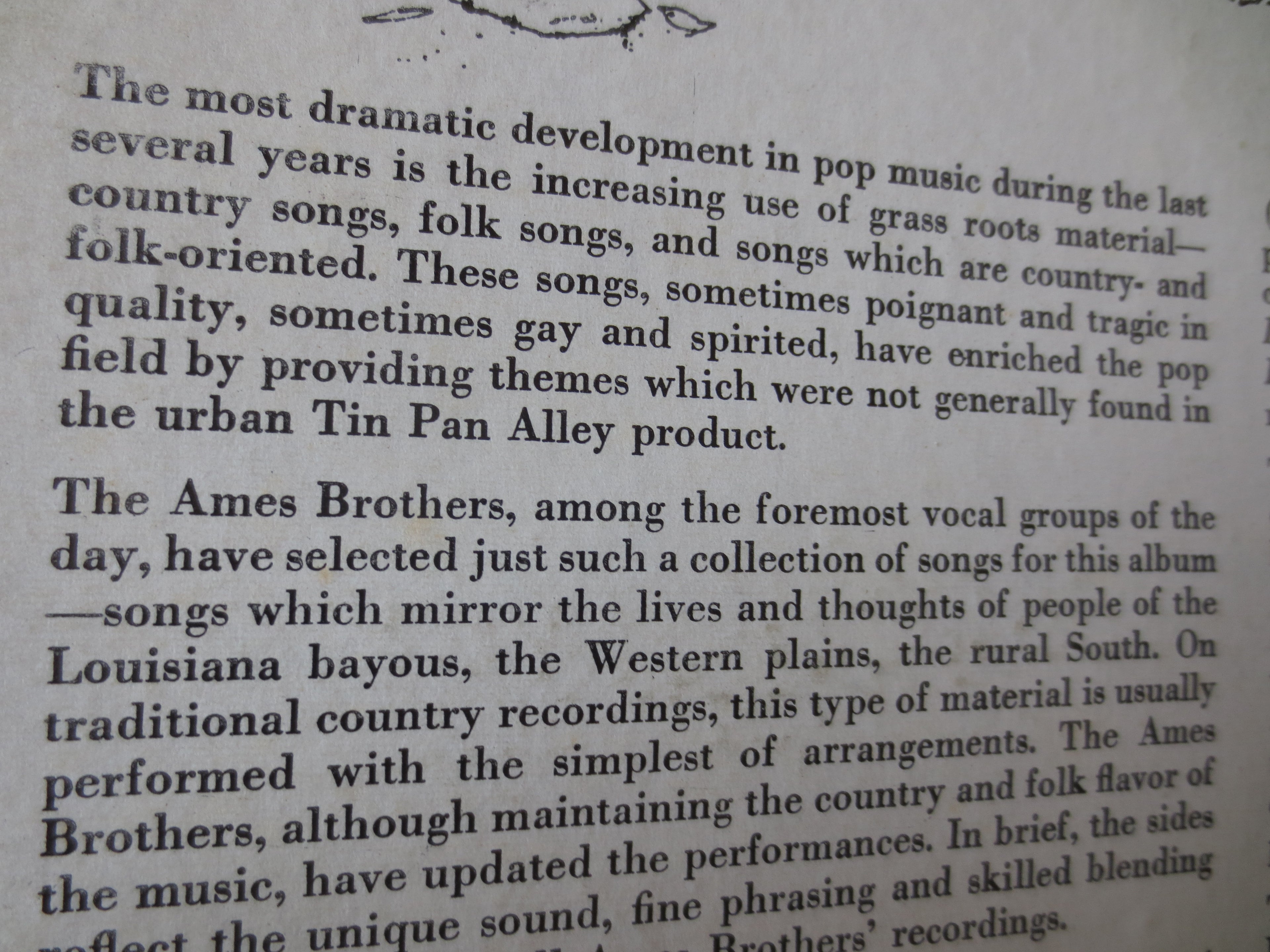 The Ames Brothers – The Best in the Country (1959) Vinyl LP