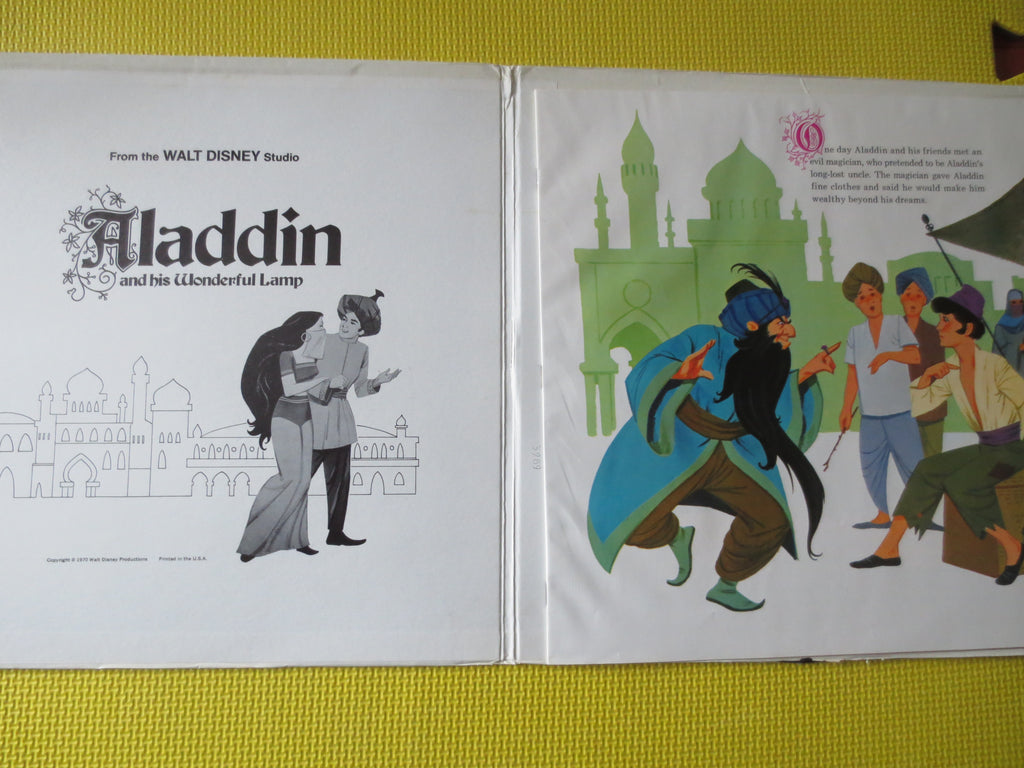 Walt Disney – Aladdin and His Wonderful Lamp (1970) Vinyl LP