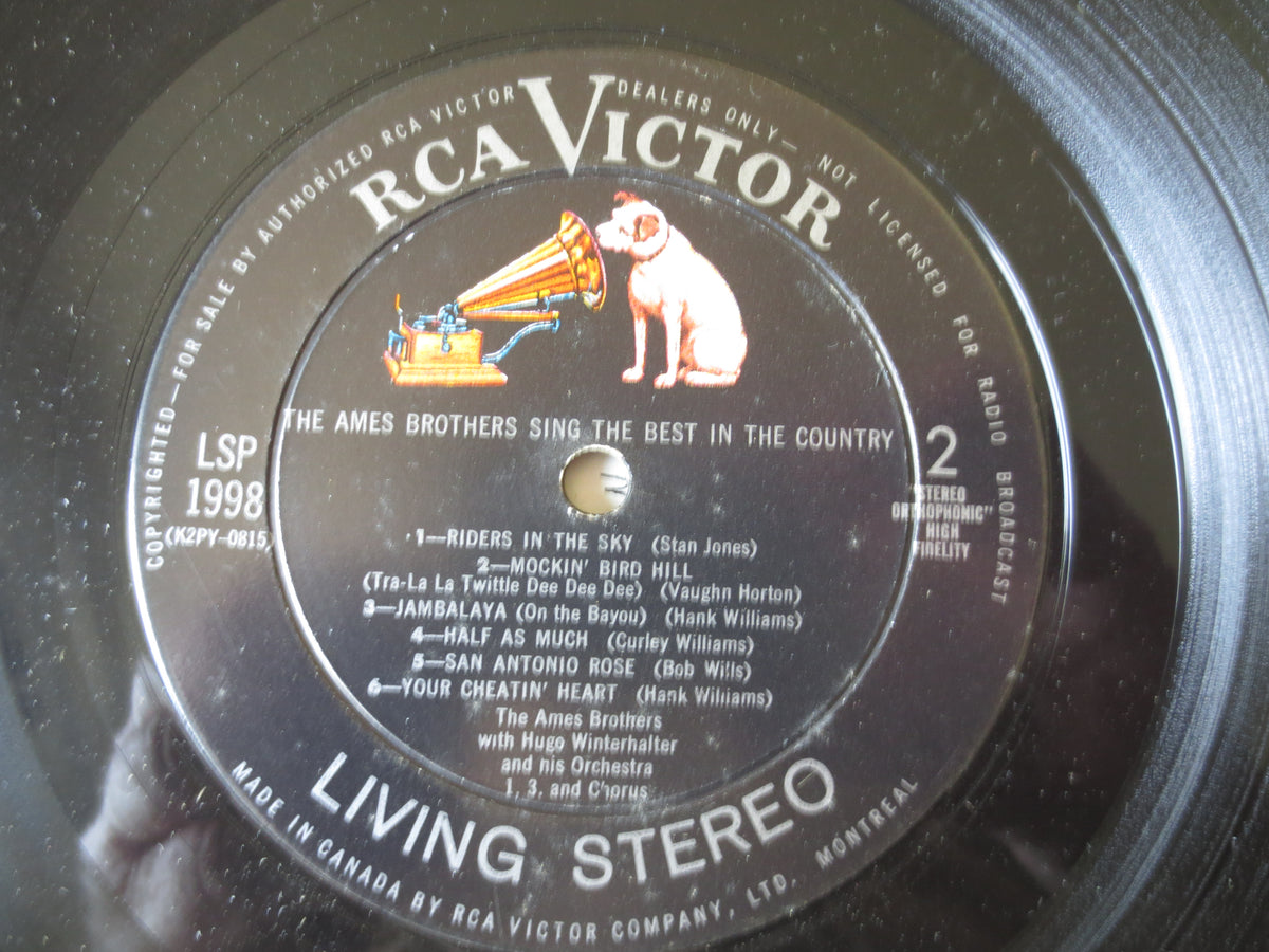 The Ames Brothers – The Best in the Country (1959) Vinyl LP