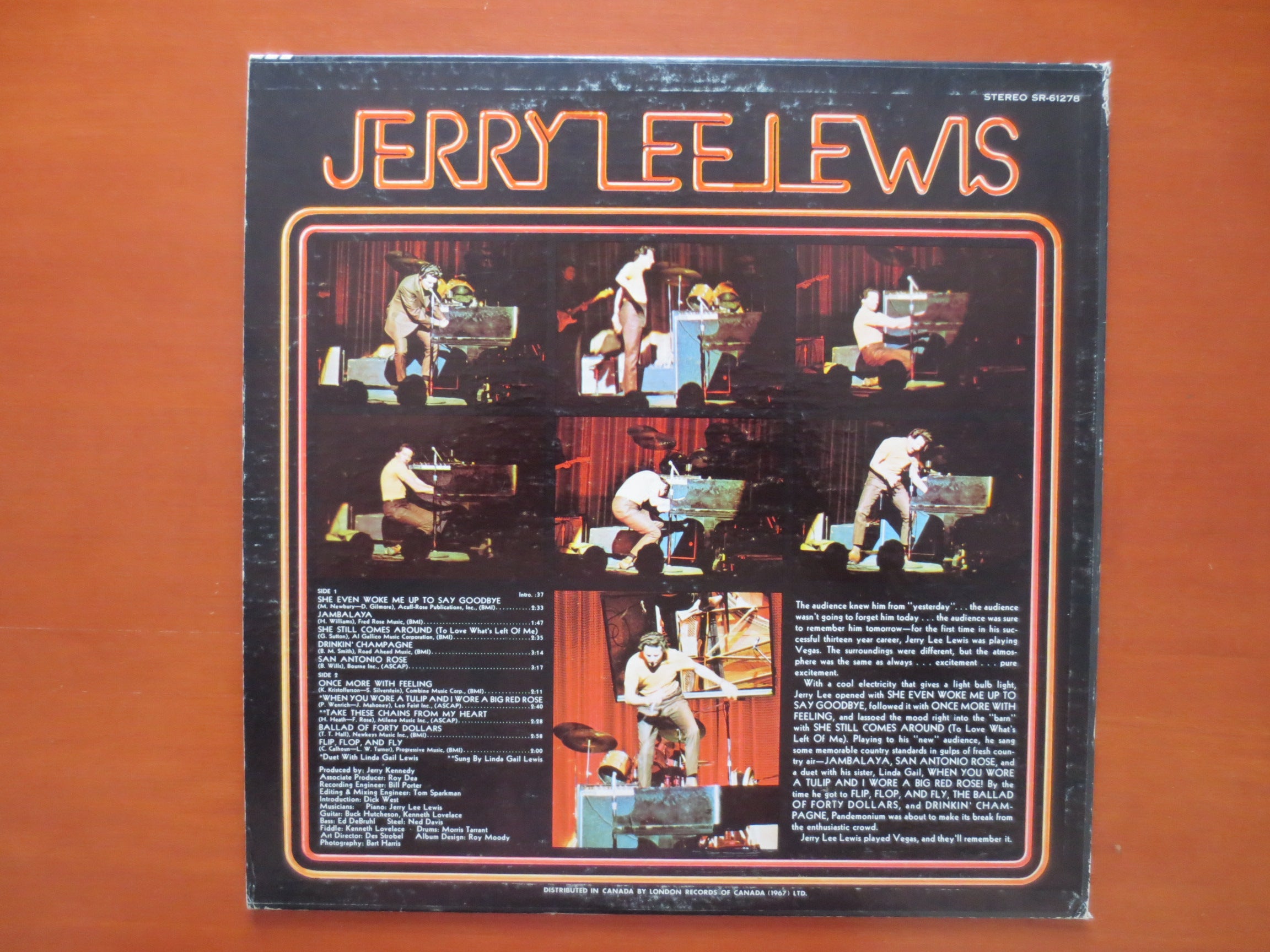 Jerry Lee Lewis – Live (1970) Vinyl LP