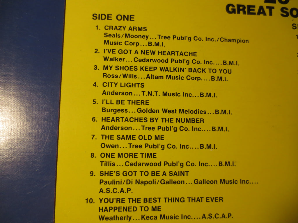 Ray Price – 20 Greatest Songs (1976) Vinyl LP