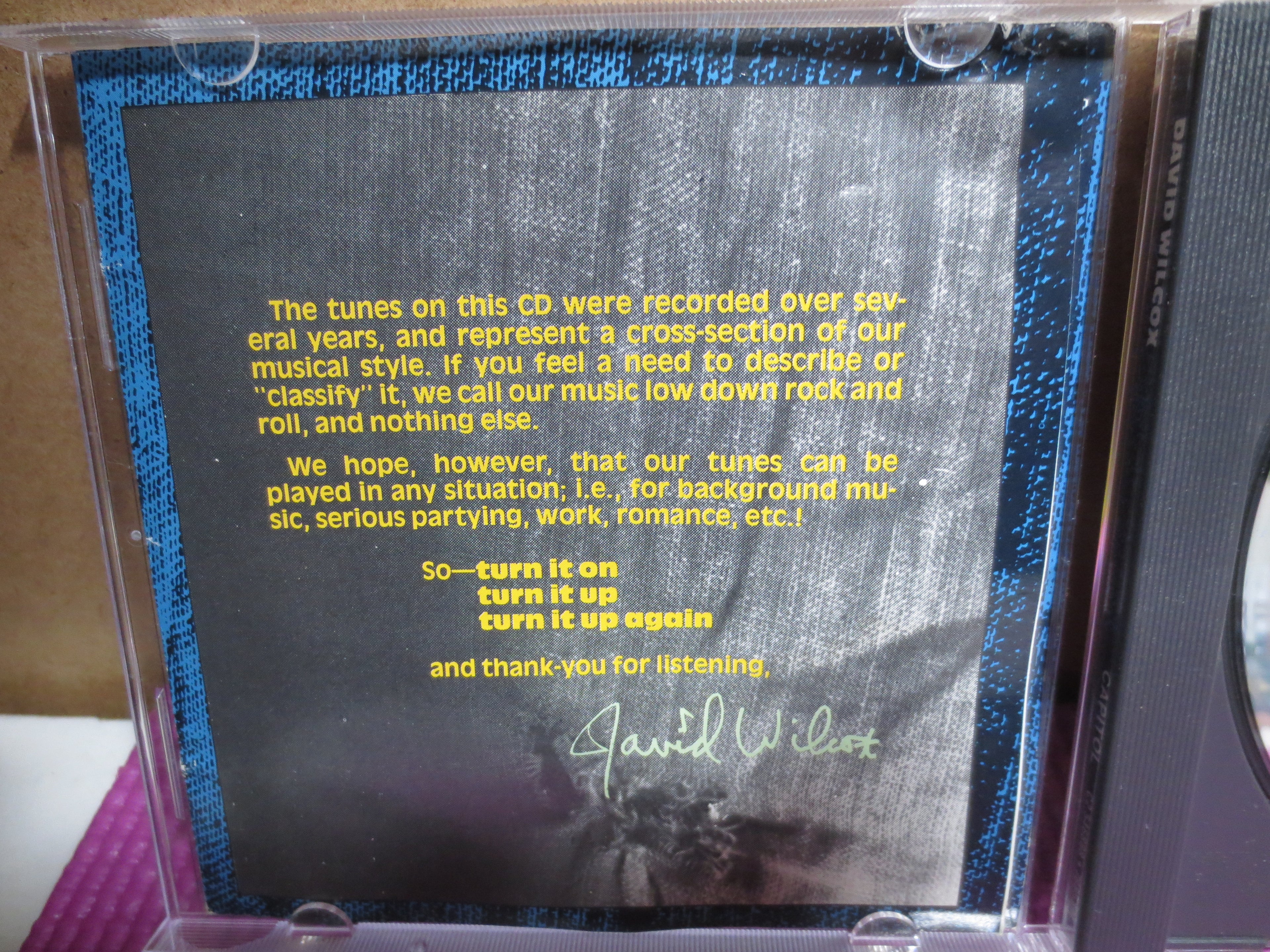 David Wilcox – Over 60 Minutes With... (1987) CD
