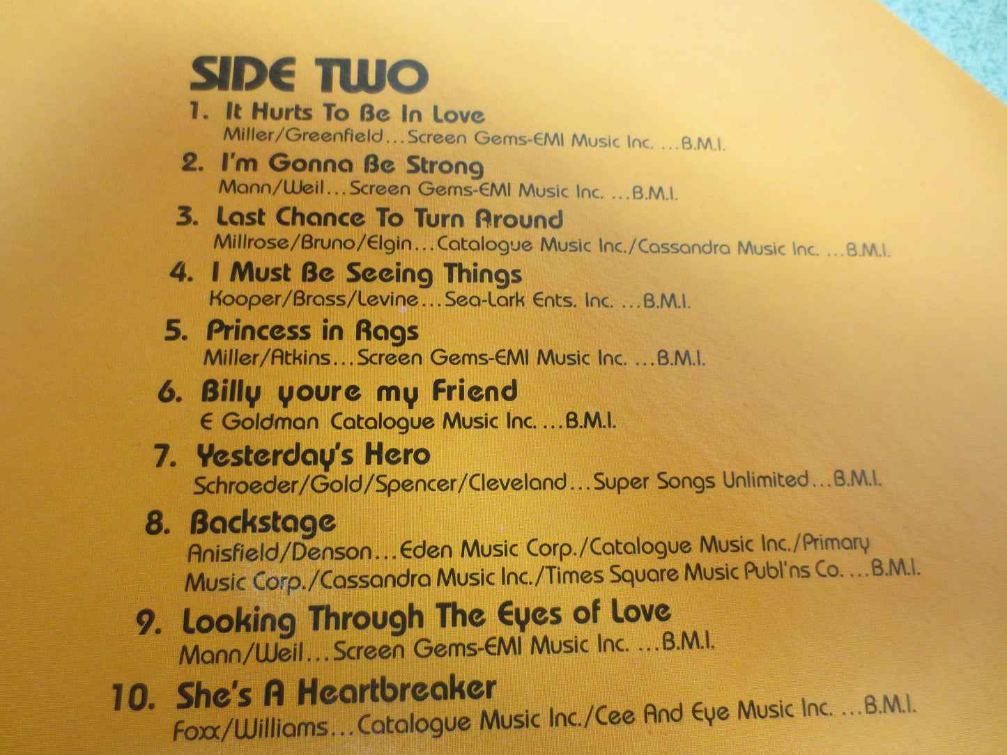GENE PITNEY, The FABULOUS, K-Tel Records, Vintage Vinyl, Gene Pitney Vinyl, Gene Pitney Albums, Vinyl, 1977 Records