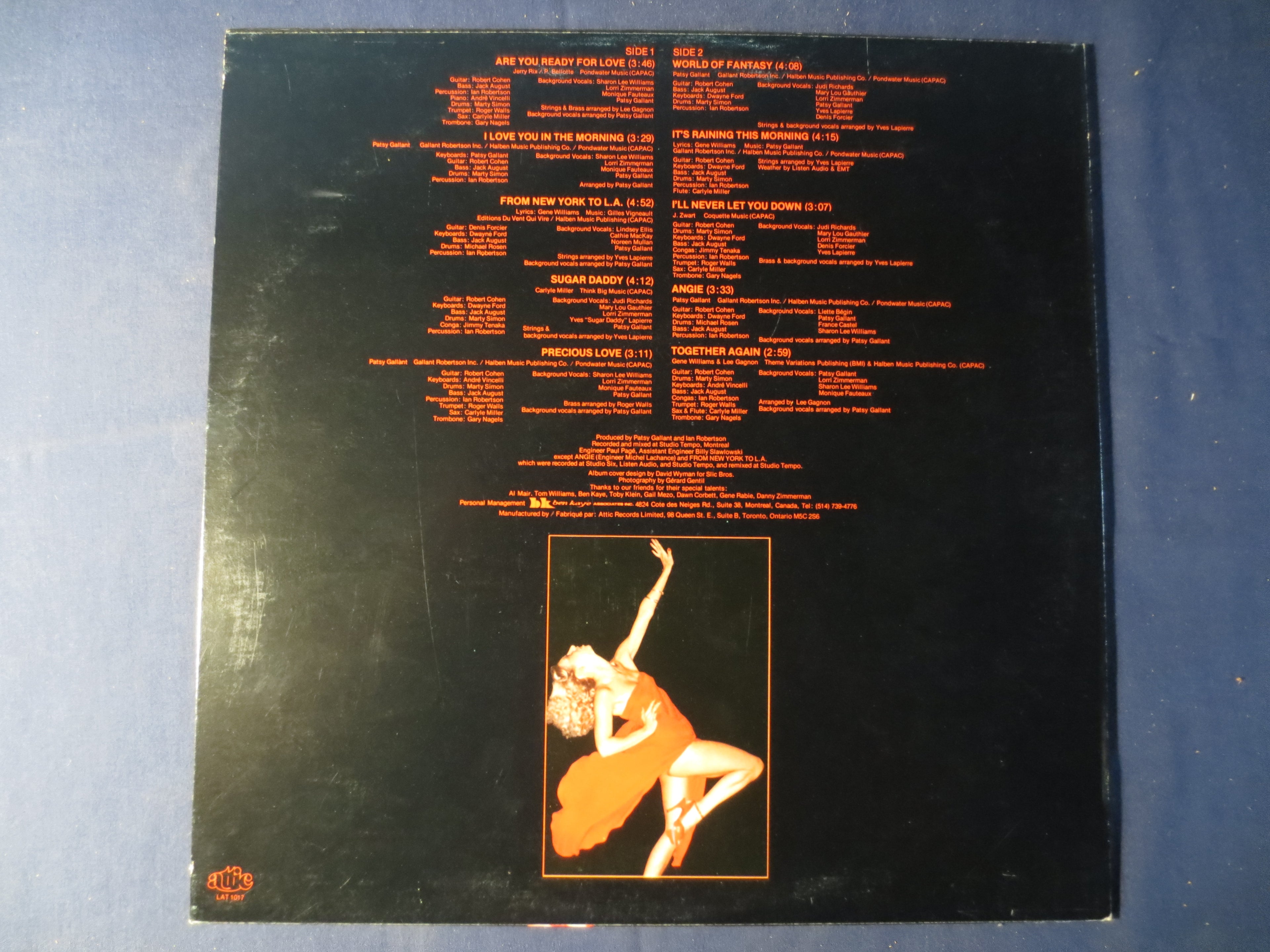 Patsy Gallant – Are You Ready for Love (1976) Vinyl LP